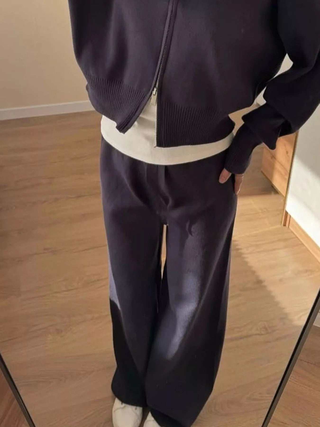 Zip-Up Hoodie and Pants Set