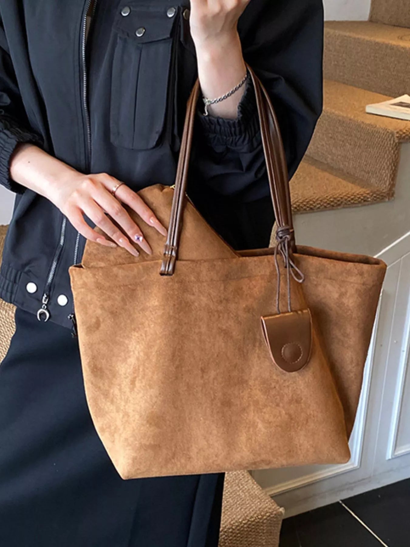 Classic Suede Tote Bag