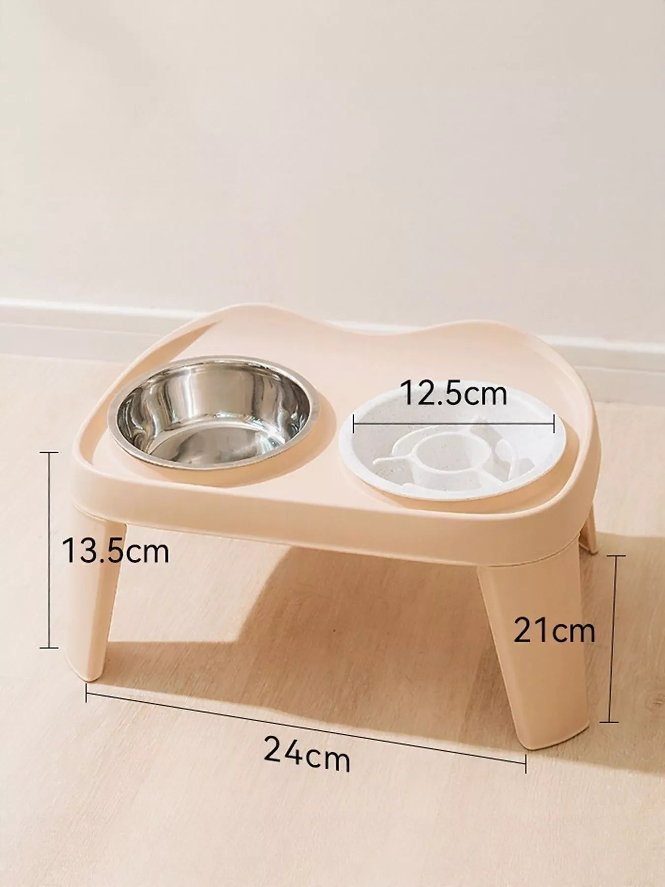 Double Pet Bowls with Stand