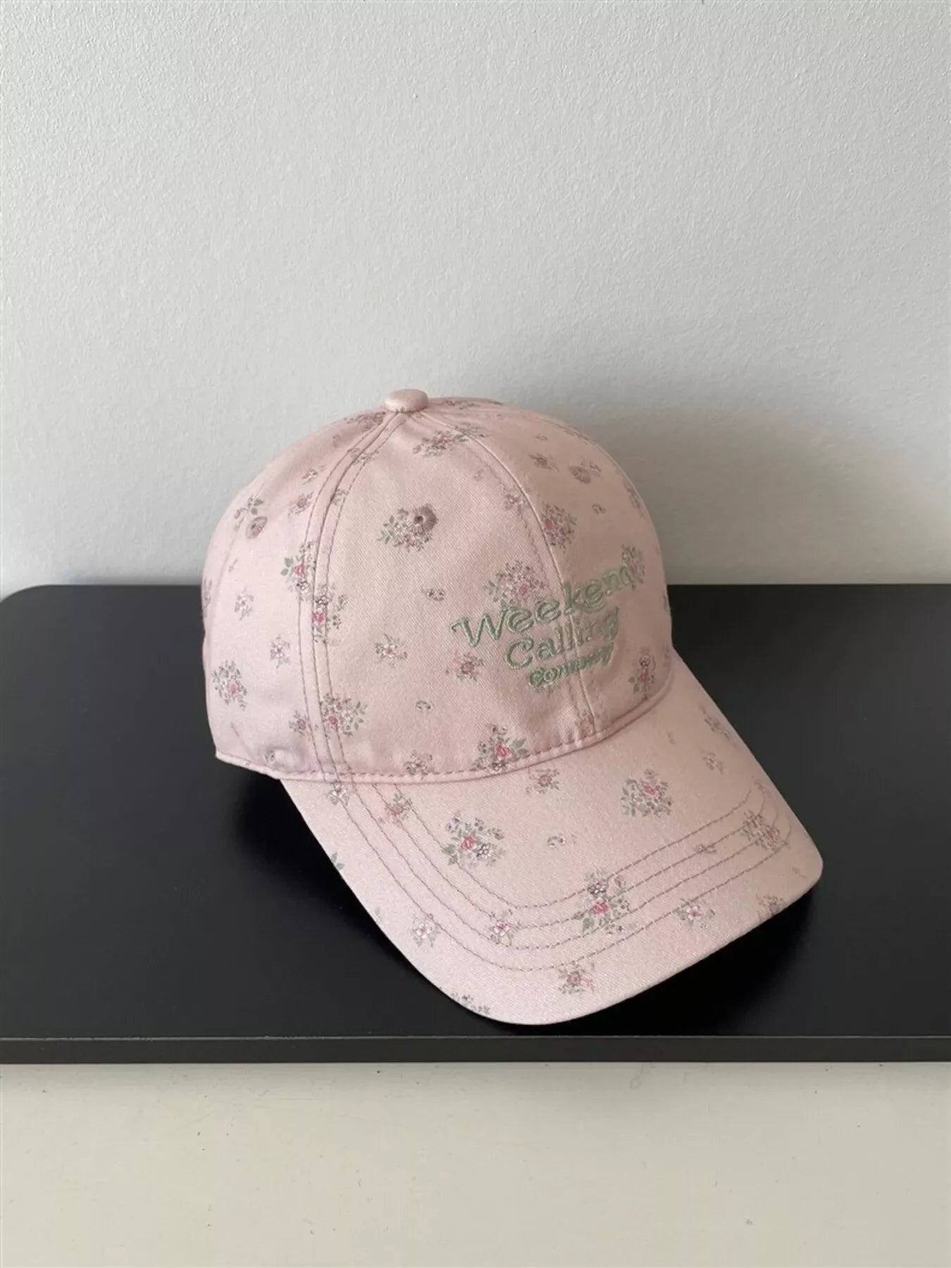 Floral Embroidered Baseball Cap