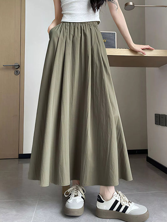 Flowy A-Line Maxi Skirt
