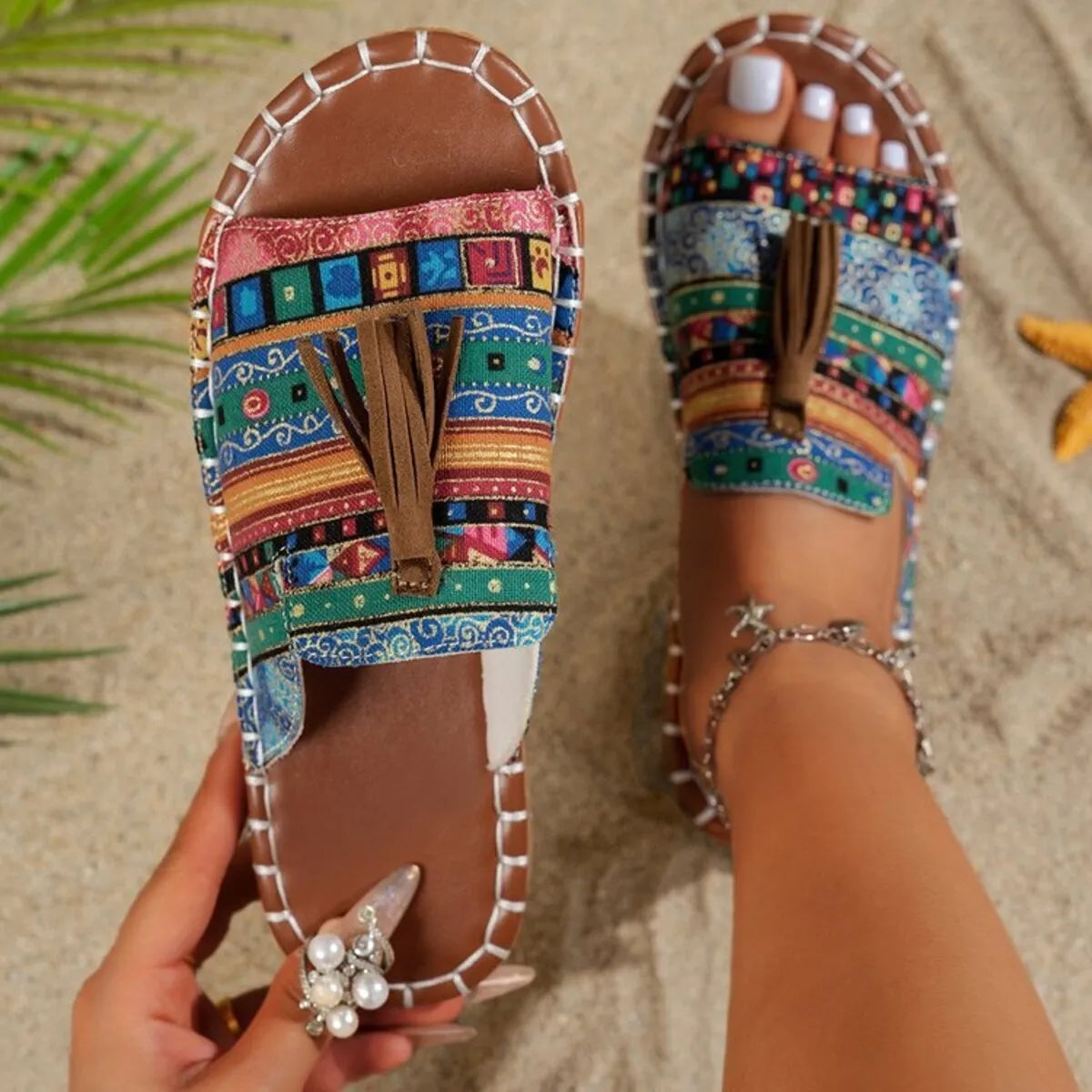 Tassel Open Toe Sandals