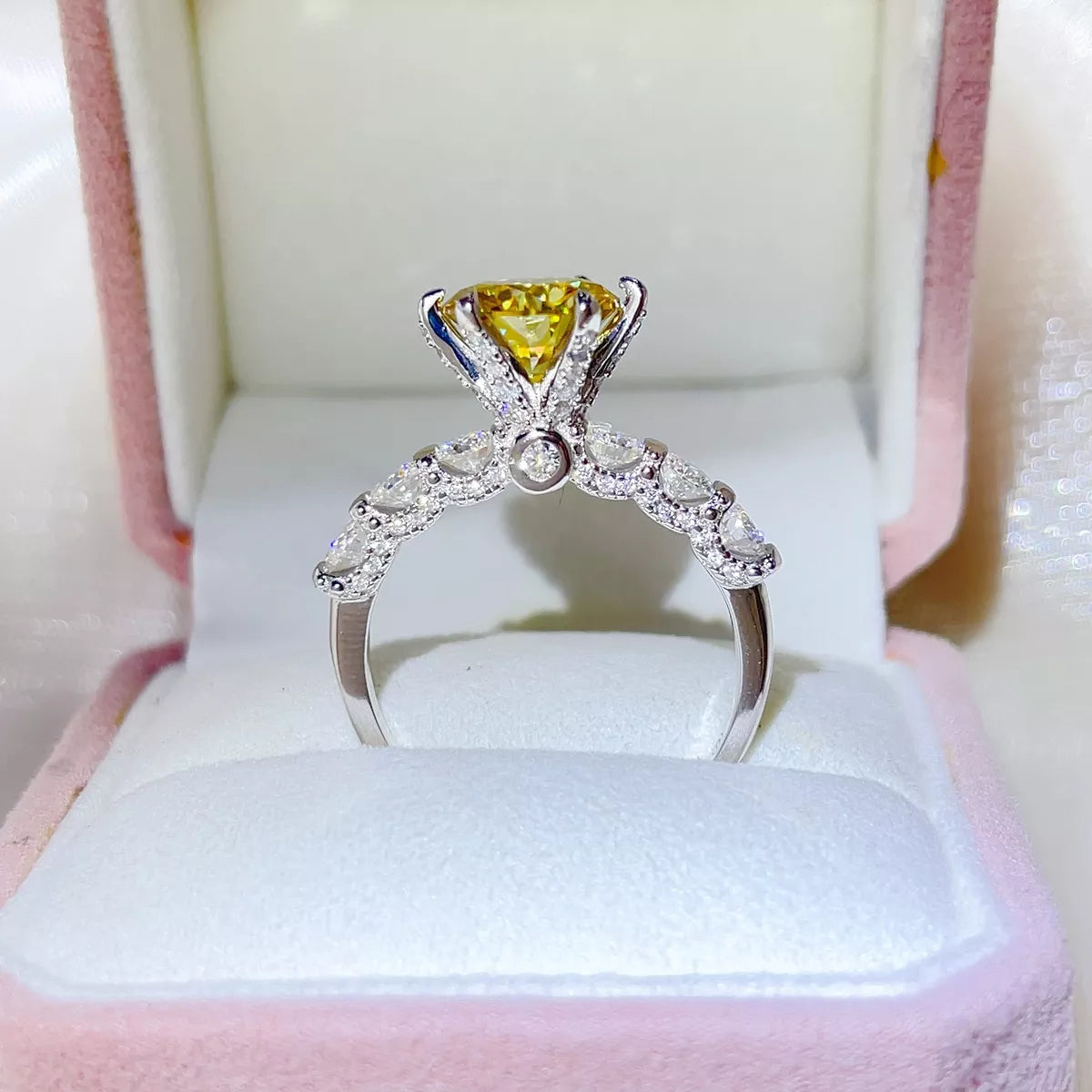 3 Carat 925 Sterling Silver Moissanite Ring