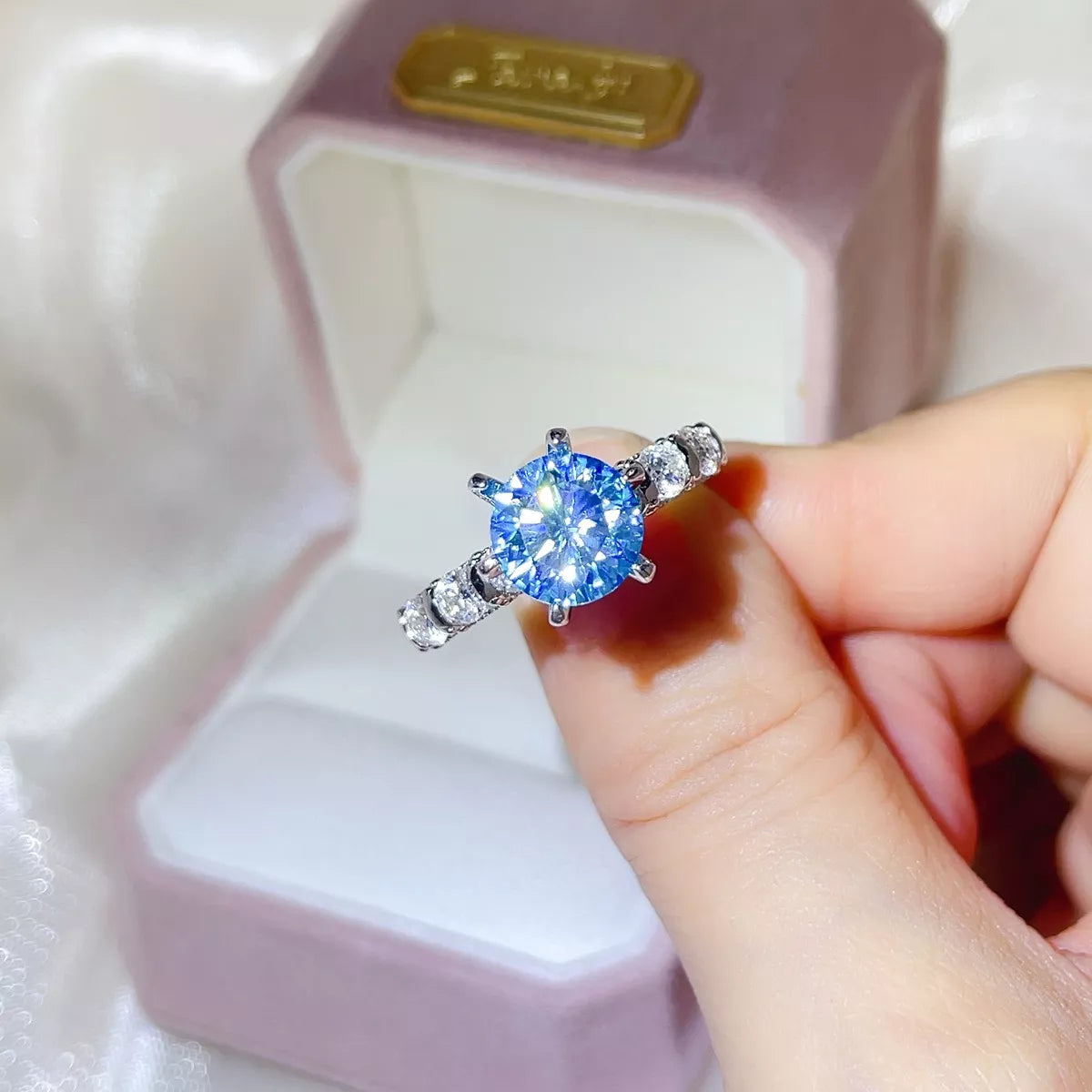 3 Carat 925 Sterling Silver Moissanite Ring