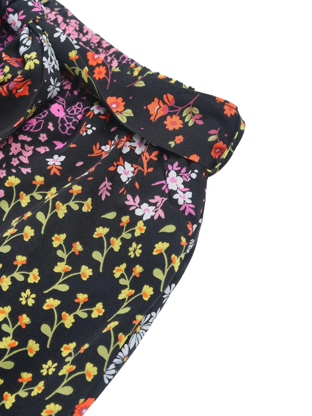 Floral High Rise Wide Leg Pants