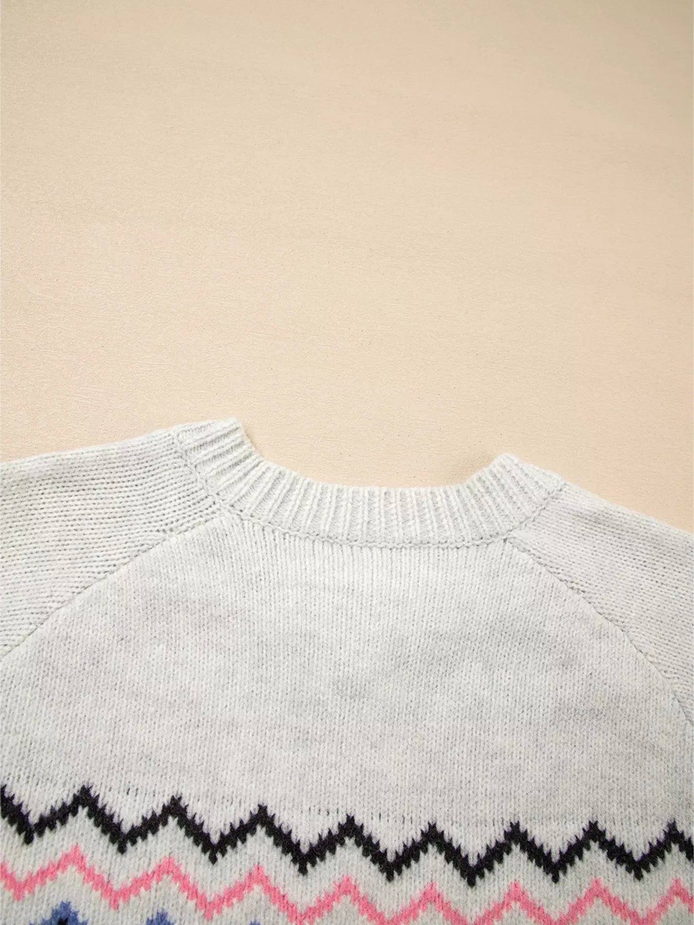 Stripe Geometric Button Up Sweater Cardigan