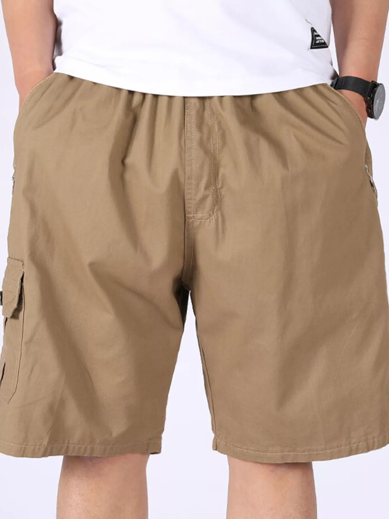 Men's Plus Size Loose Fit Cargo Shorts