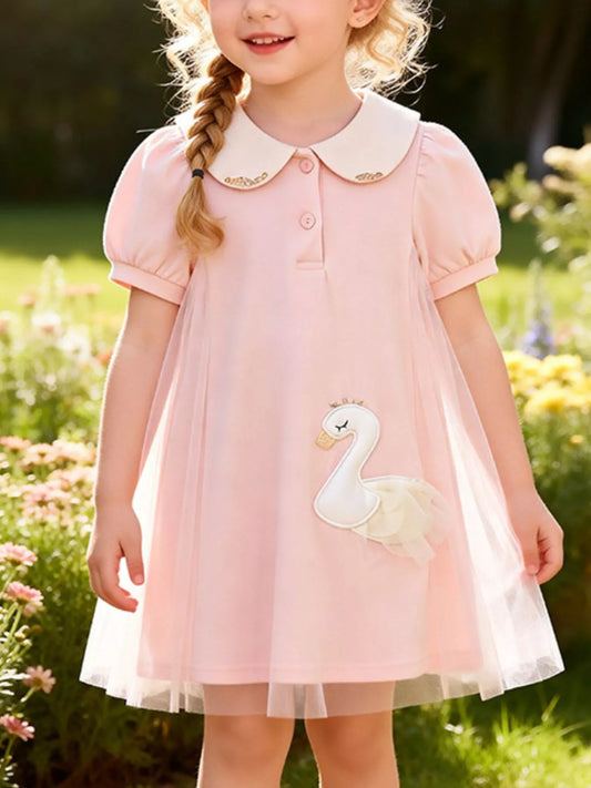 Children's Goose Short Sleeve Dress