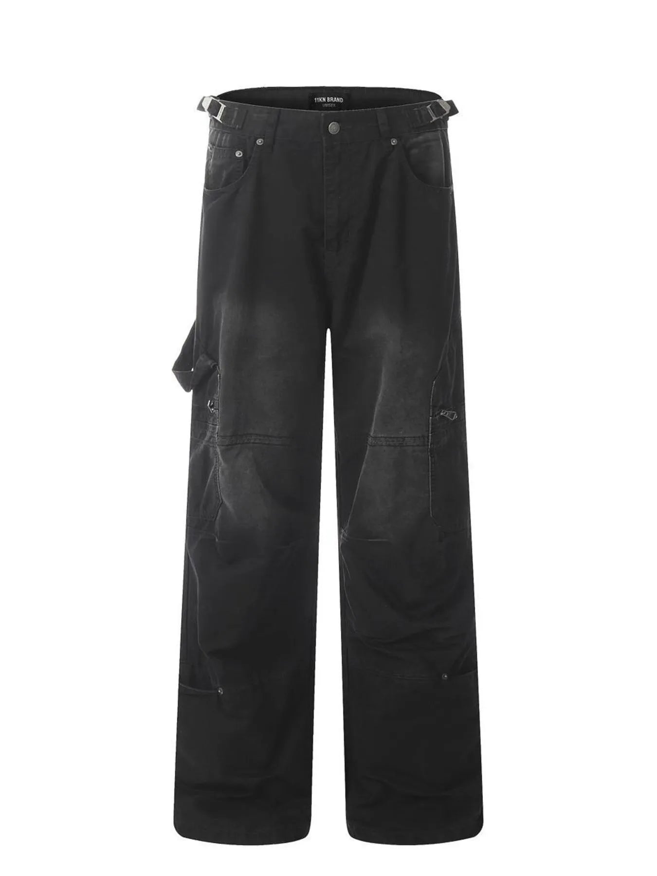 Men's Vintage Wide Leg Cargo Jeans