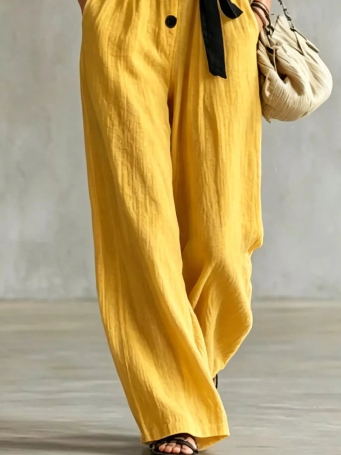 Lace Trim Sleeveless Wide Leg Jumpsuit