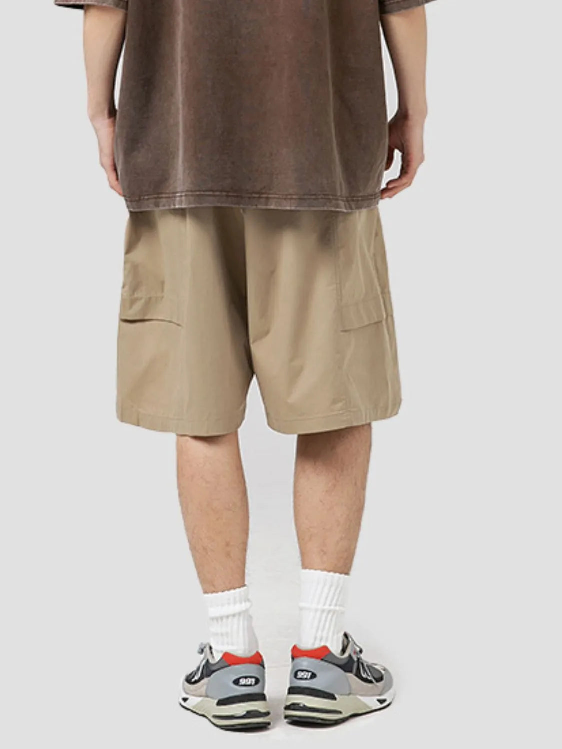 Men's Plus Size Pocketed Shorts