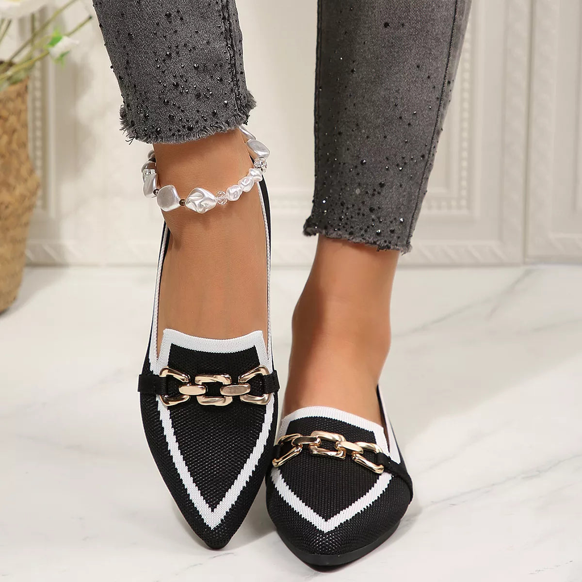 Point Toe Slip-Ons