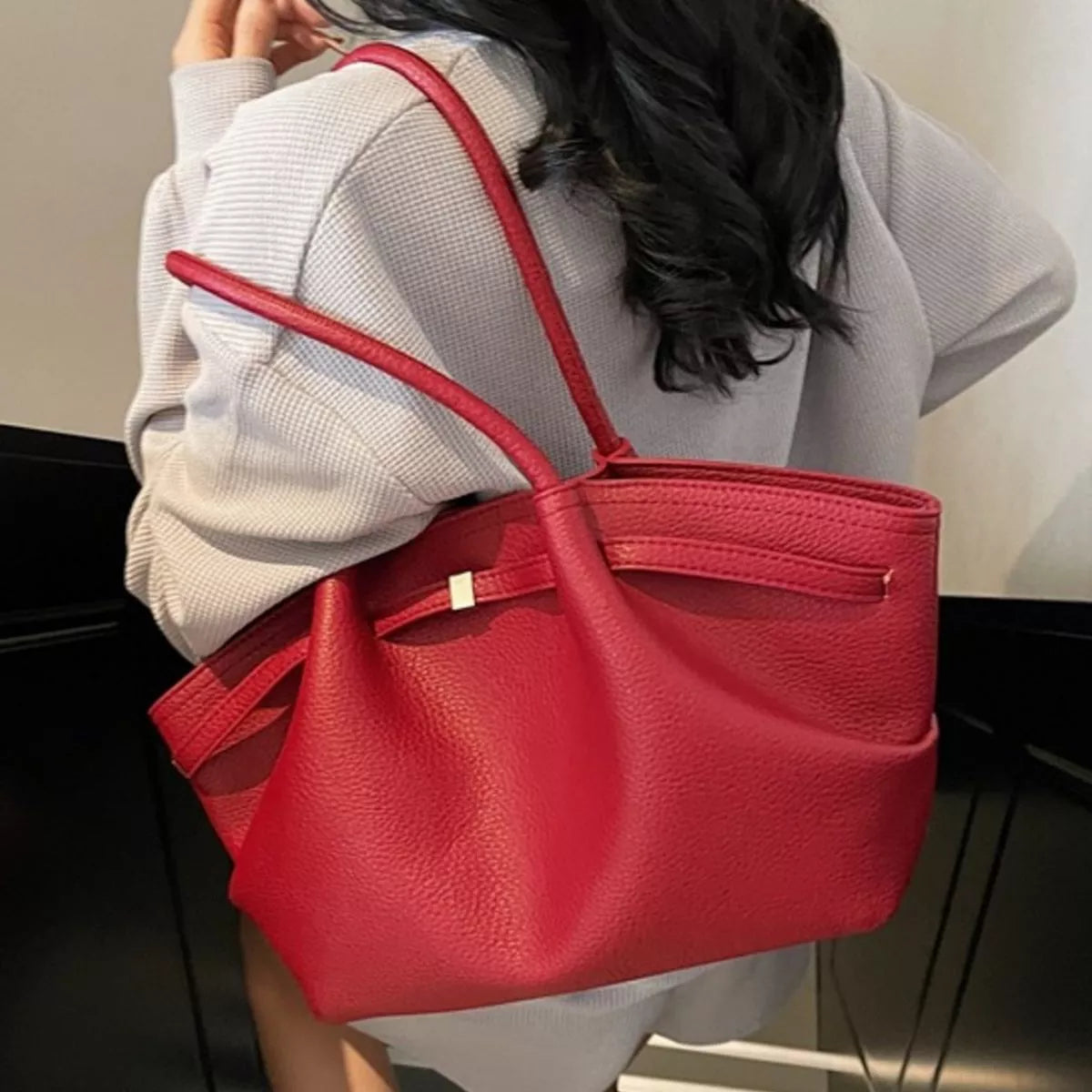PU Leather Shoulder Bag