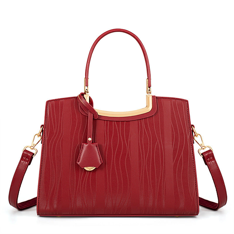 Leather Top Handle Handbag