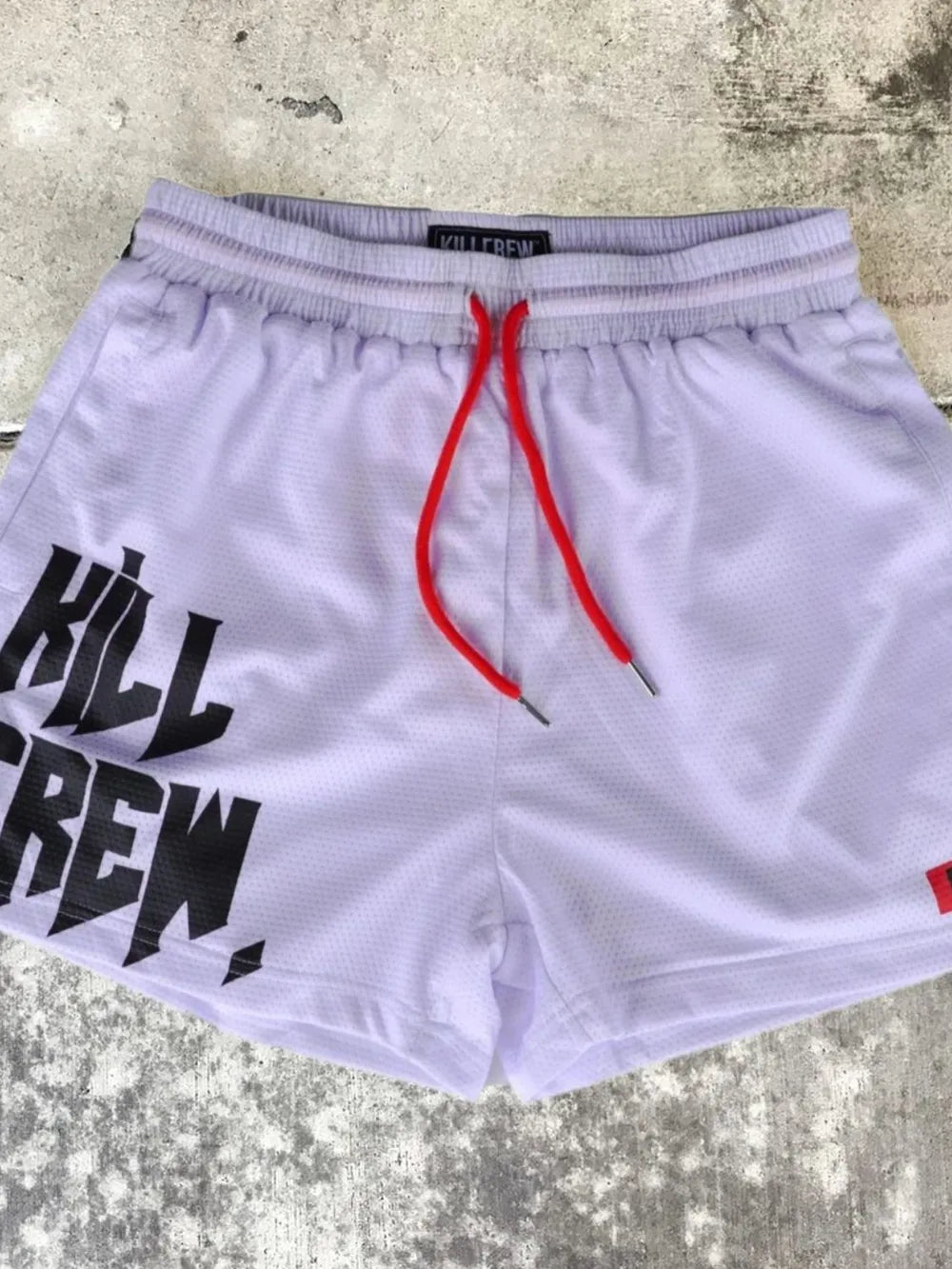 Men's Plus Size Letter Drawstring Shorts