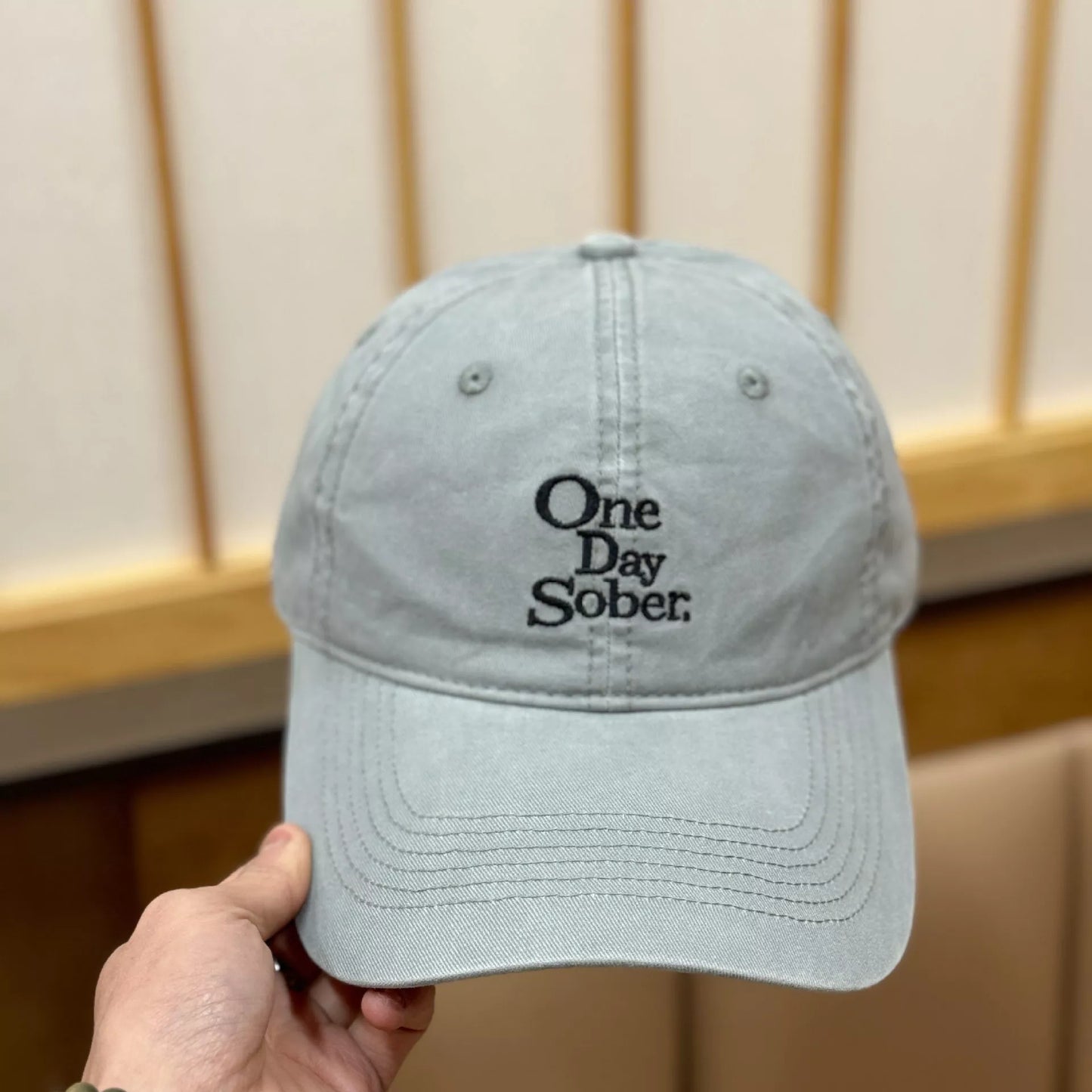 Vintage Washed Embroidered Baseball Cap