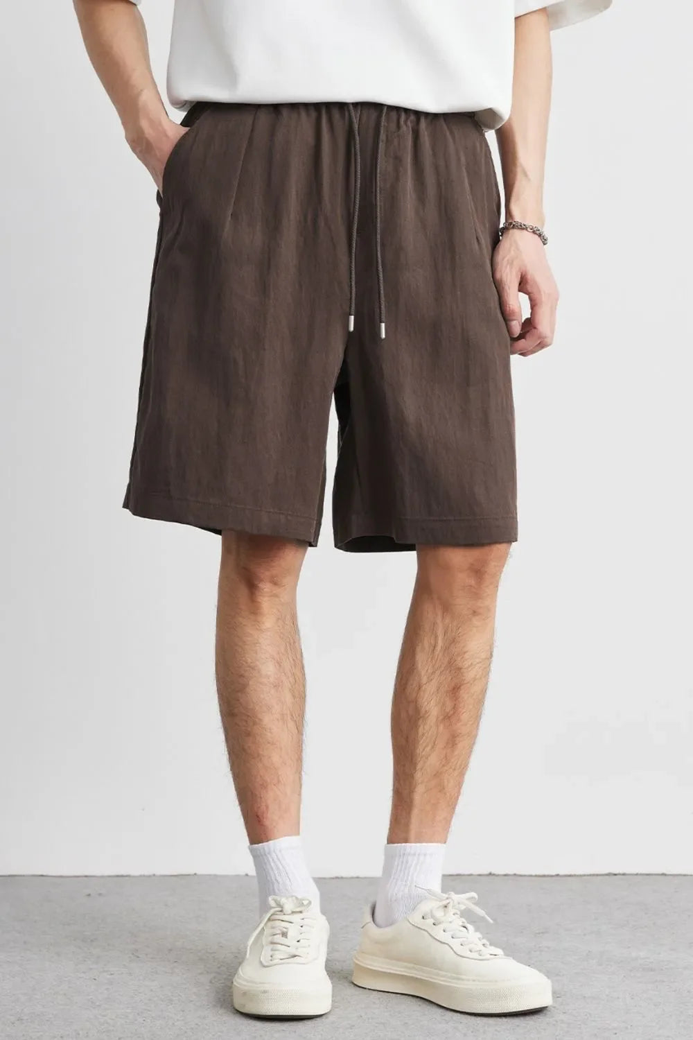 Men's Full Size Relaxed Drawstring Shorts Plus Size