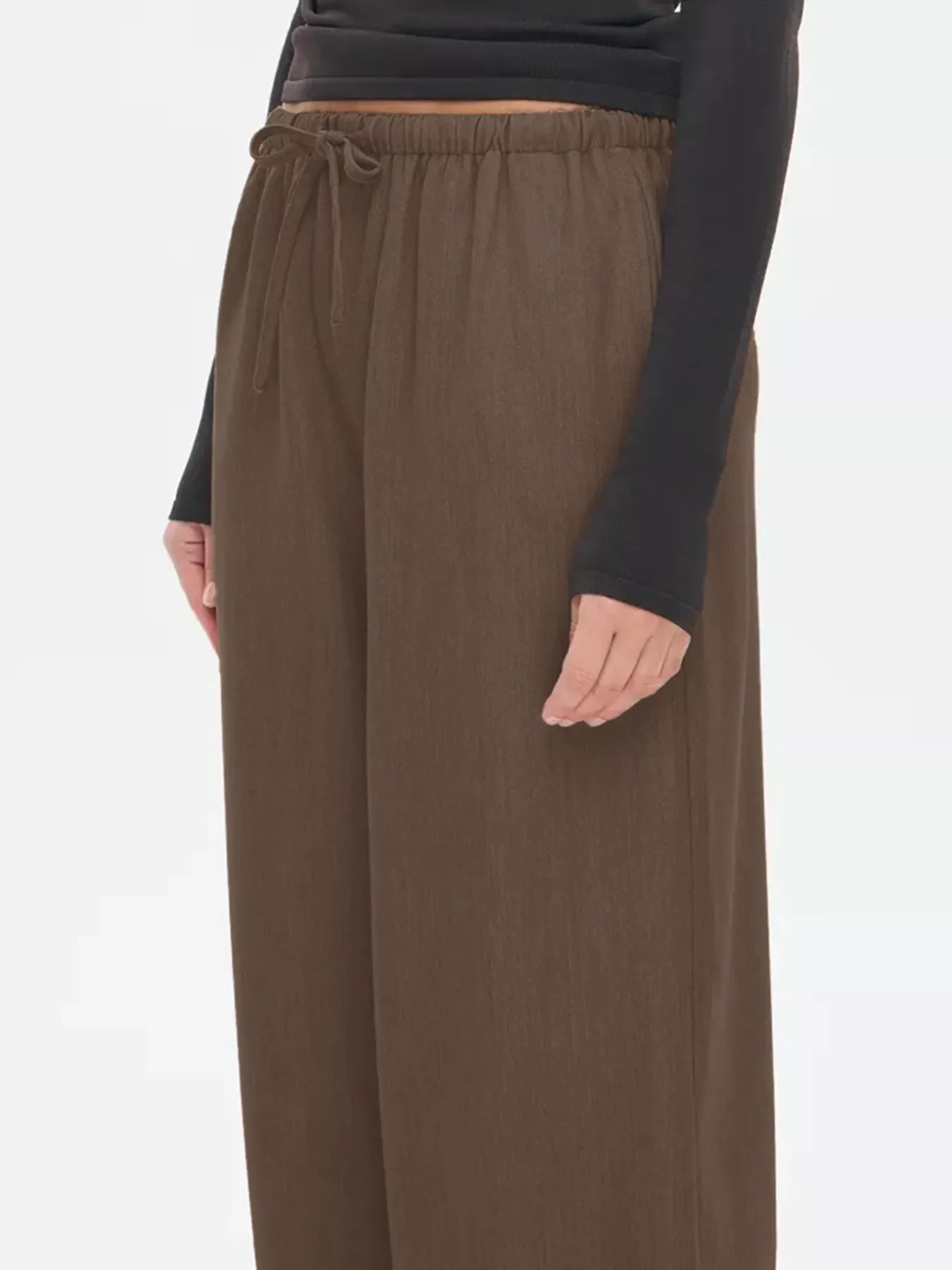 Wide Leg Drawstring Pants
