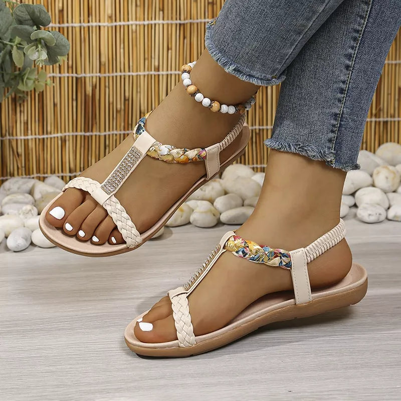 Open Toe Flats Sandals
