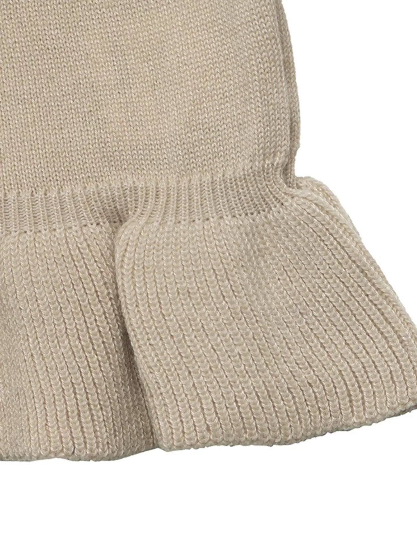 Ruffle Hem Button-Up Cardigan