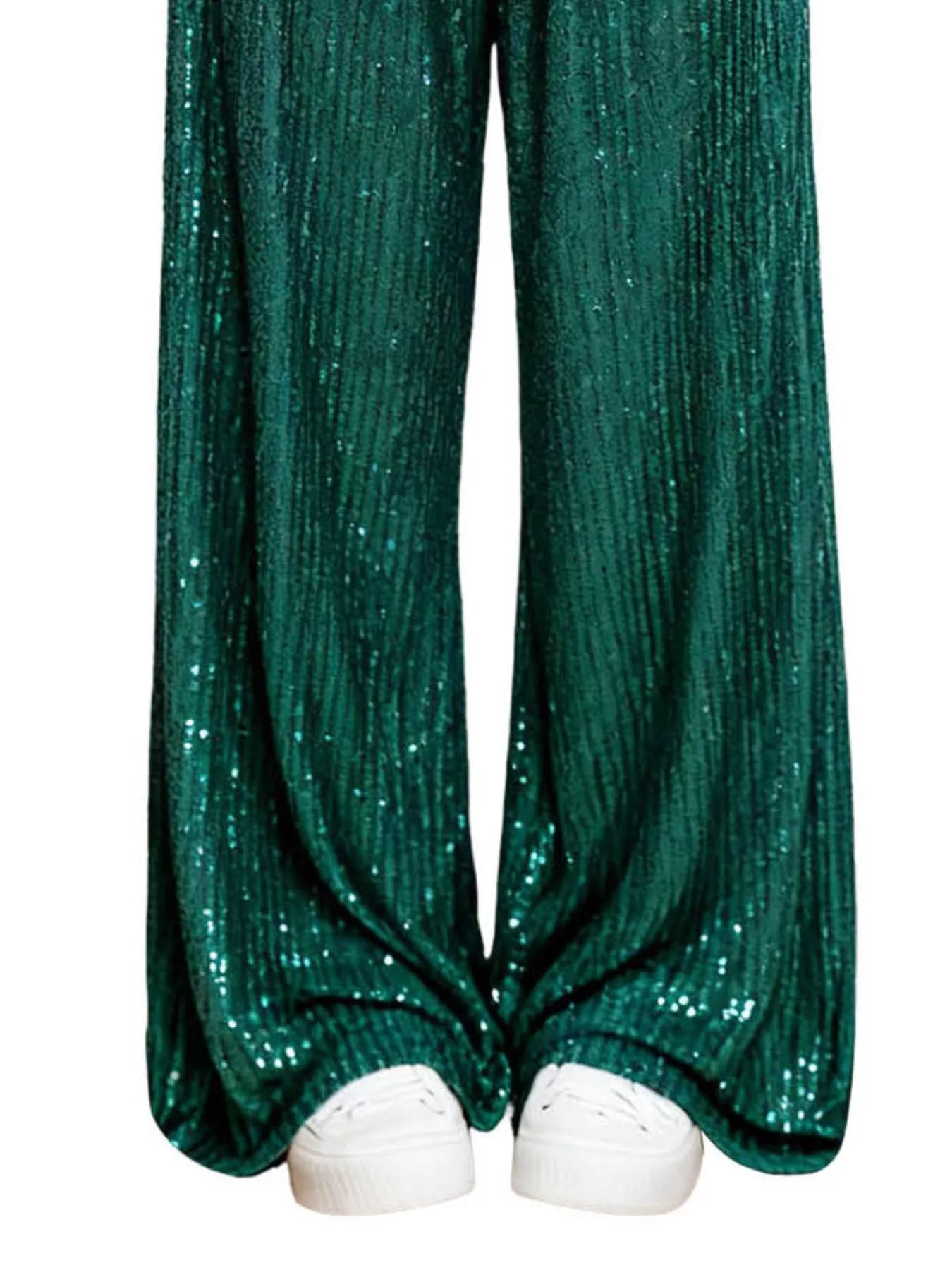 Sequin Wide-Leg Pants