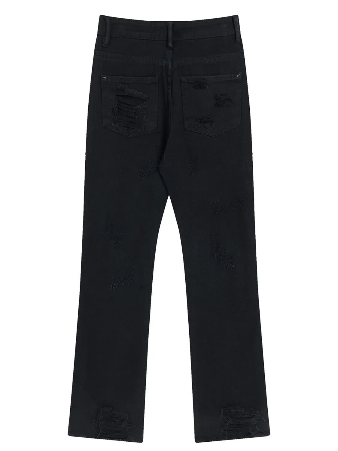 Men's Distressed Straight Leg Jeans