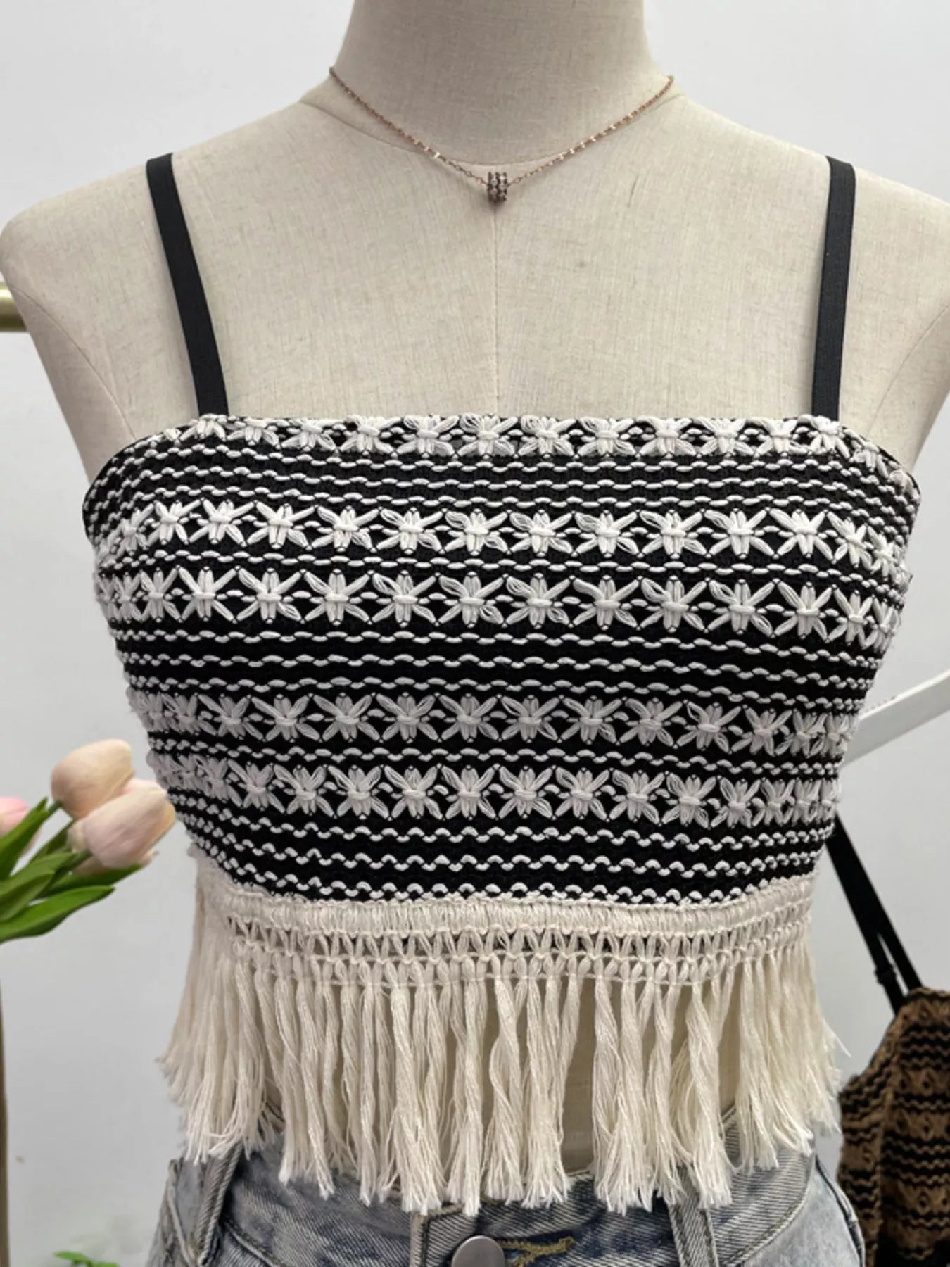 Fringe Knit Cami