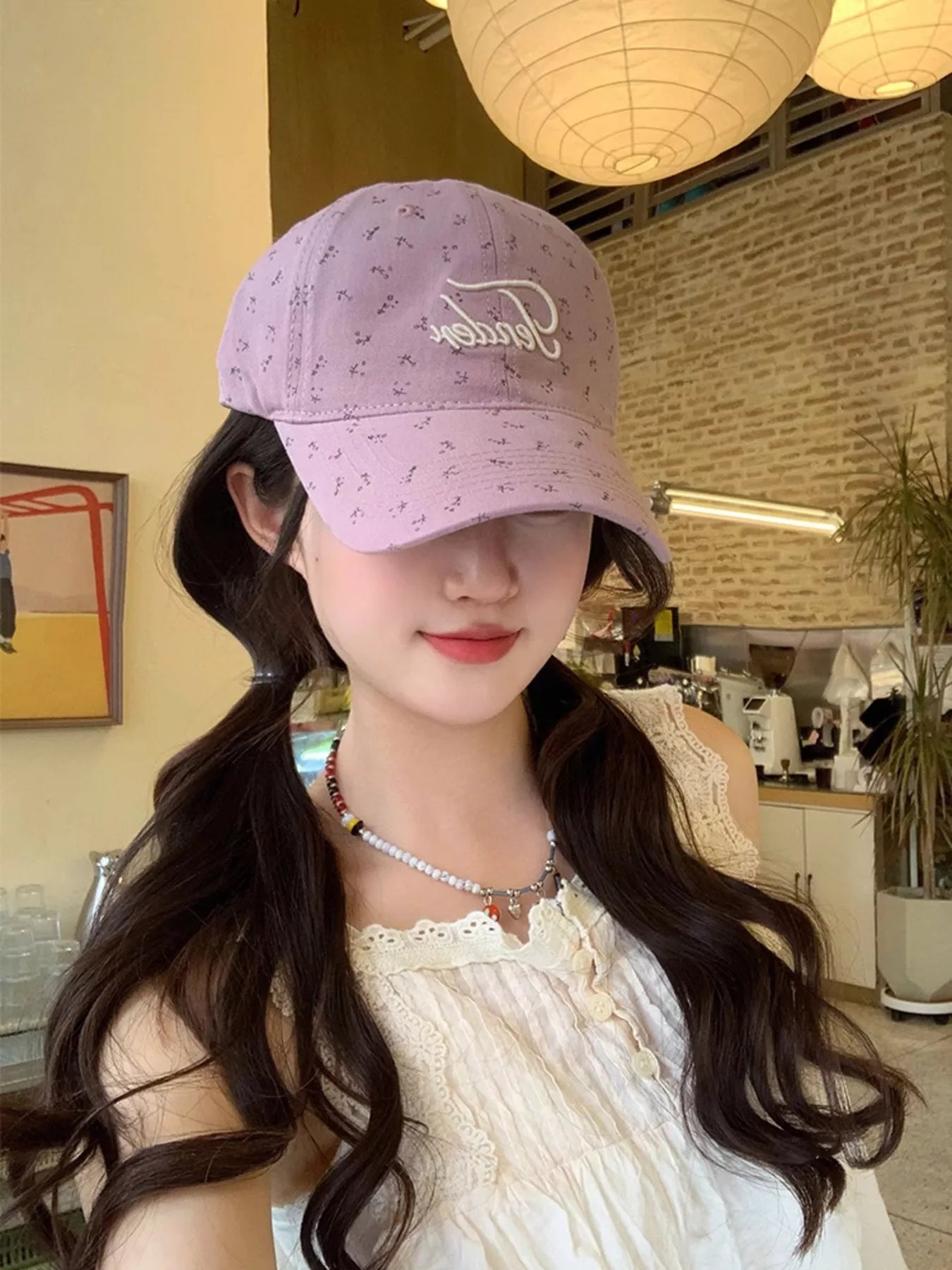 Floral Embroidered Baseball Cap