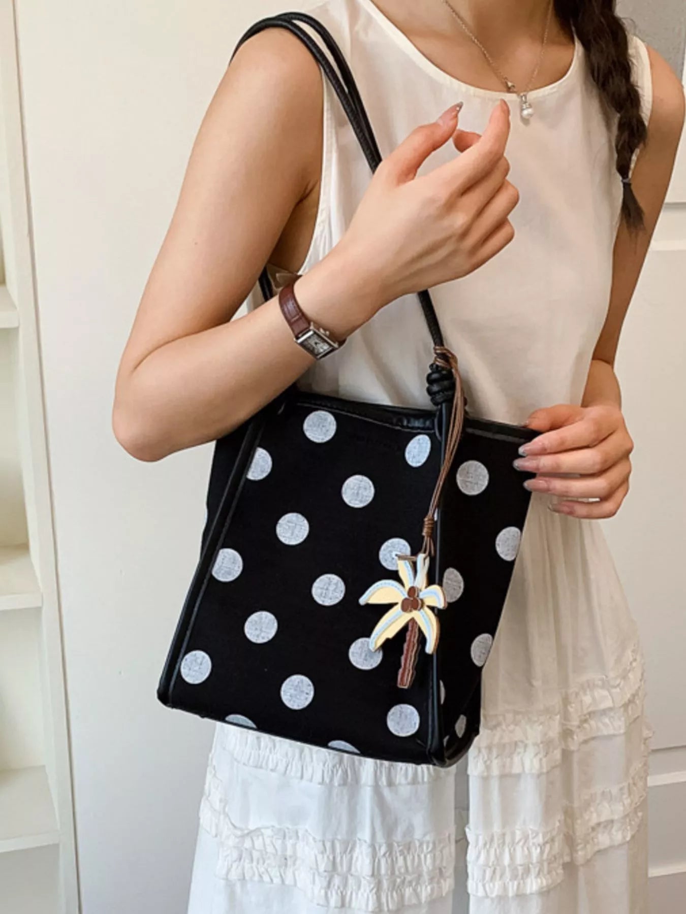 Polka Dot Shoulder Bag