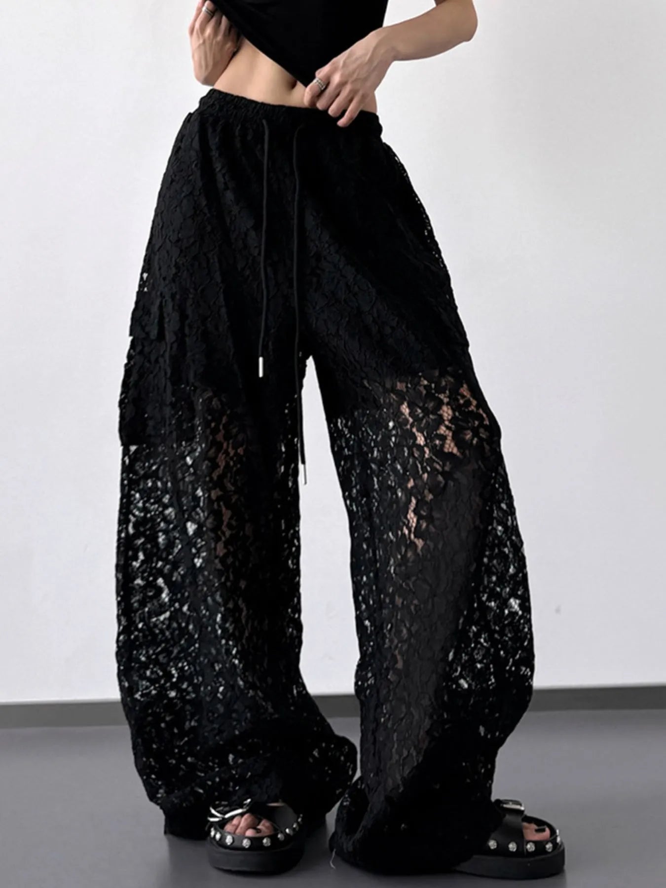 Lace Wide Leg Pants