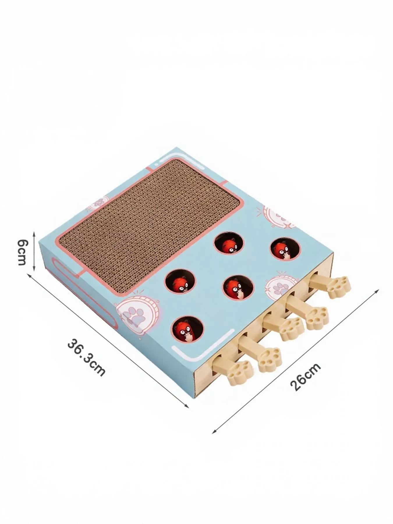 Interactive Whack-A-Mole Cat Toy Box
