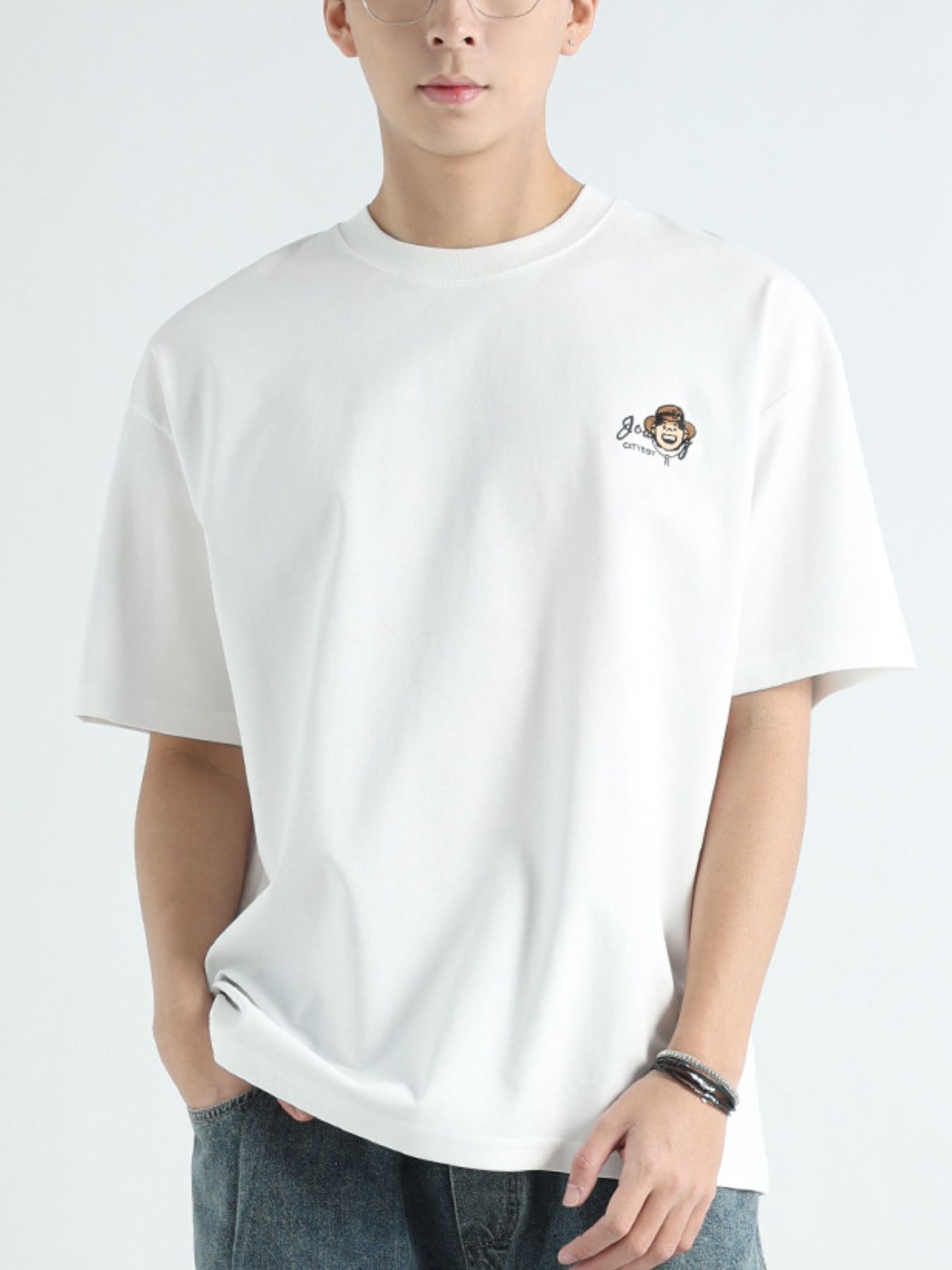 Men's Plus Size Round Neck Short Sleeve T-Shirt