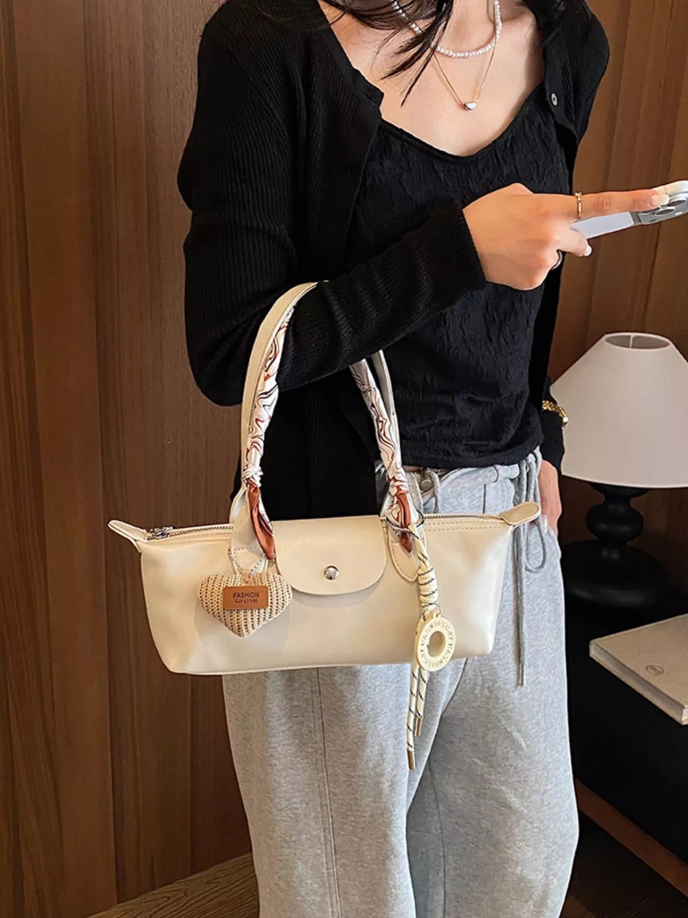 PU Leather Shoulder Bag