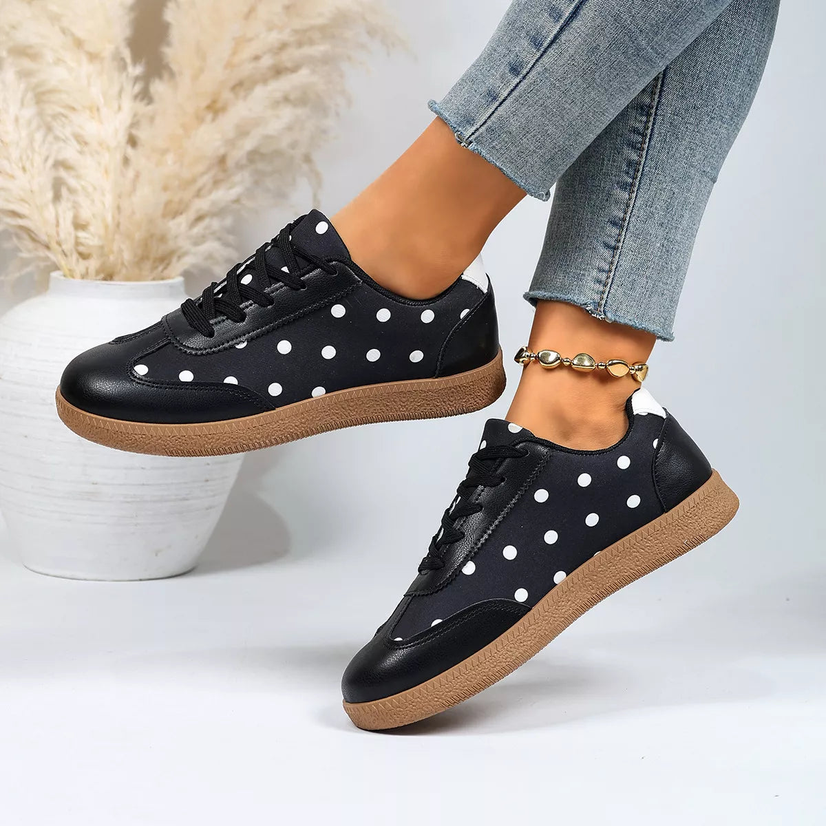Polka Dot Casual Sneakers