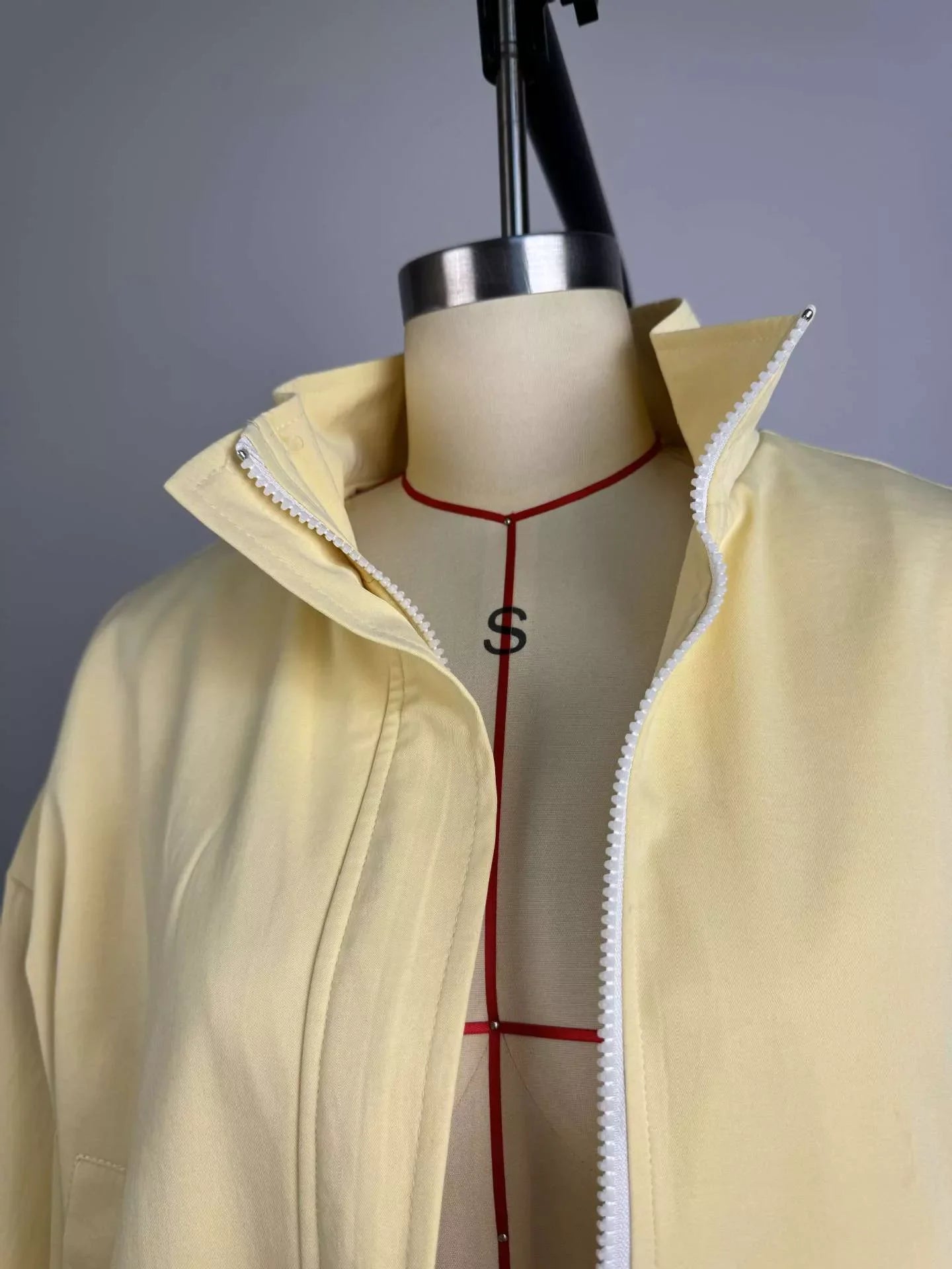 Zip Up Oversized Bomber Jacket