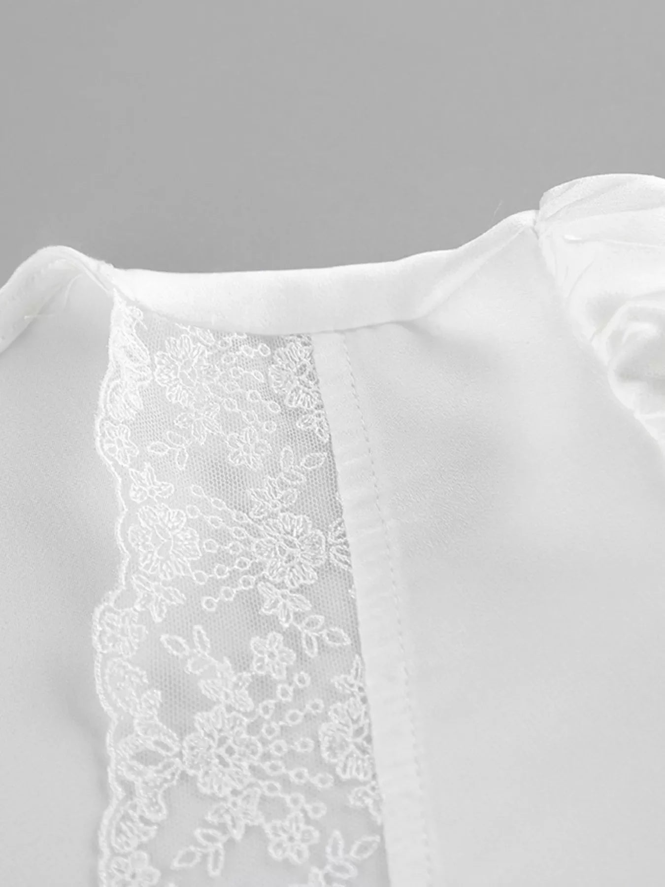 Lace Detail Short Sleeve Top and Skirt Set