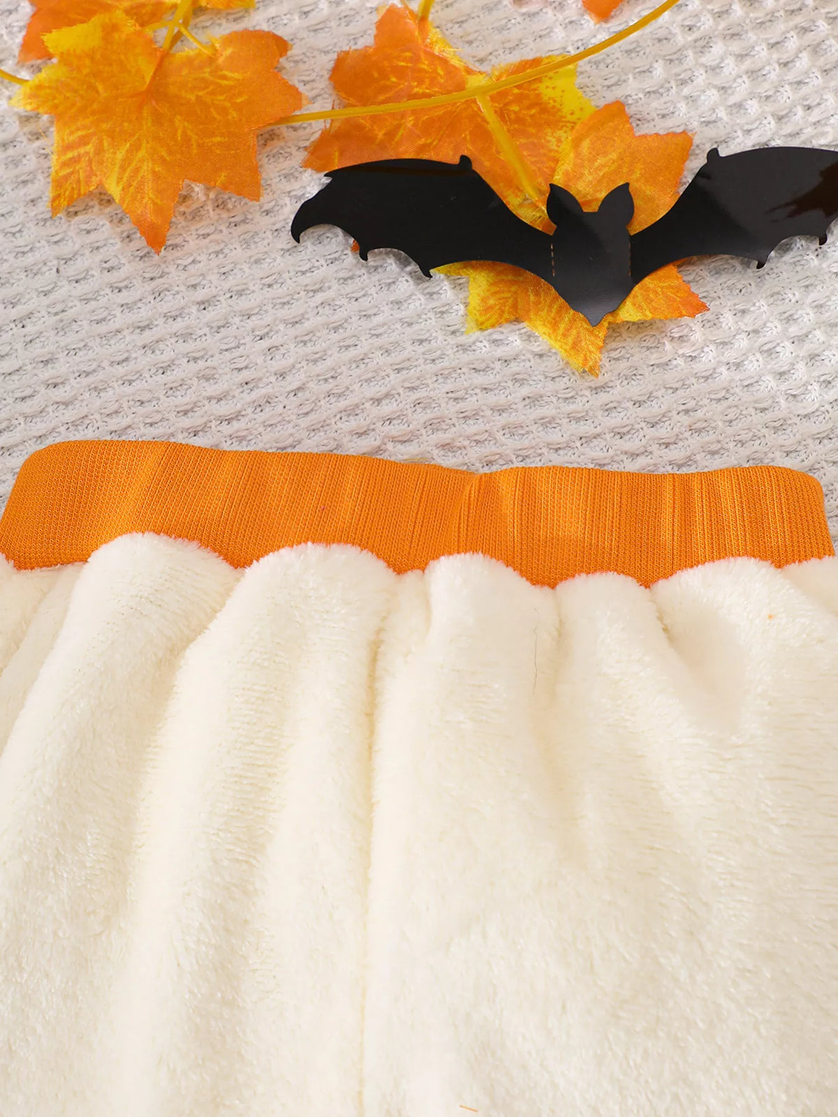 Children's Halloween Ghost Pattern Top and Pants Set