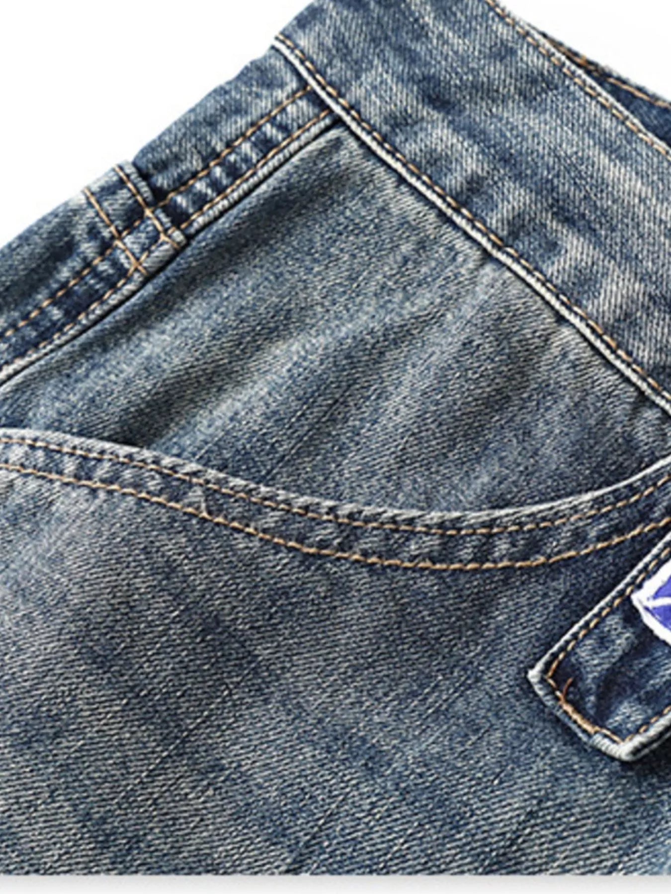 Men's Distressed Loose Fit Jeans