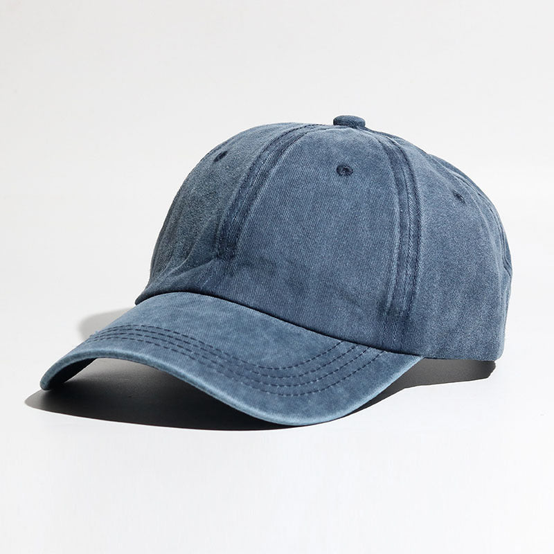 Women's Washed Cotton Curved-Brim Sun Hat with Hair Extensions