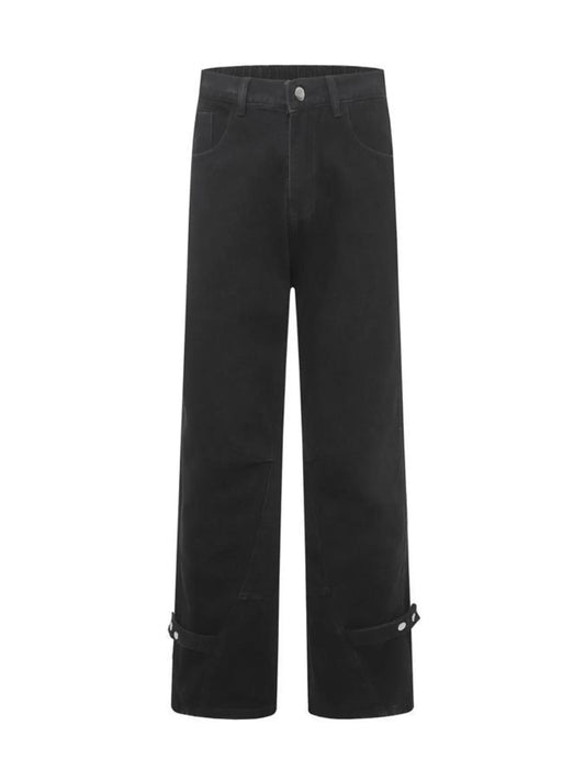 Men's High Waist Wide Leg Jeans