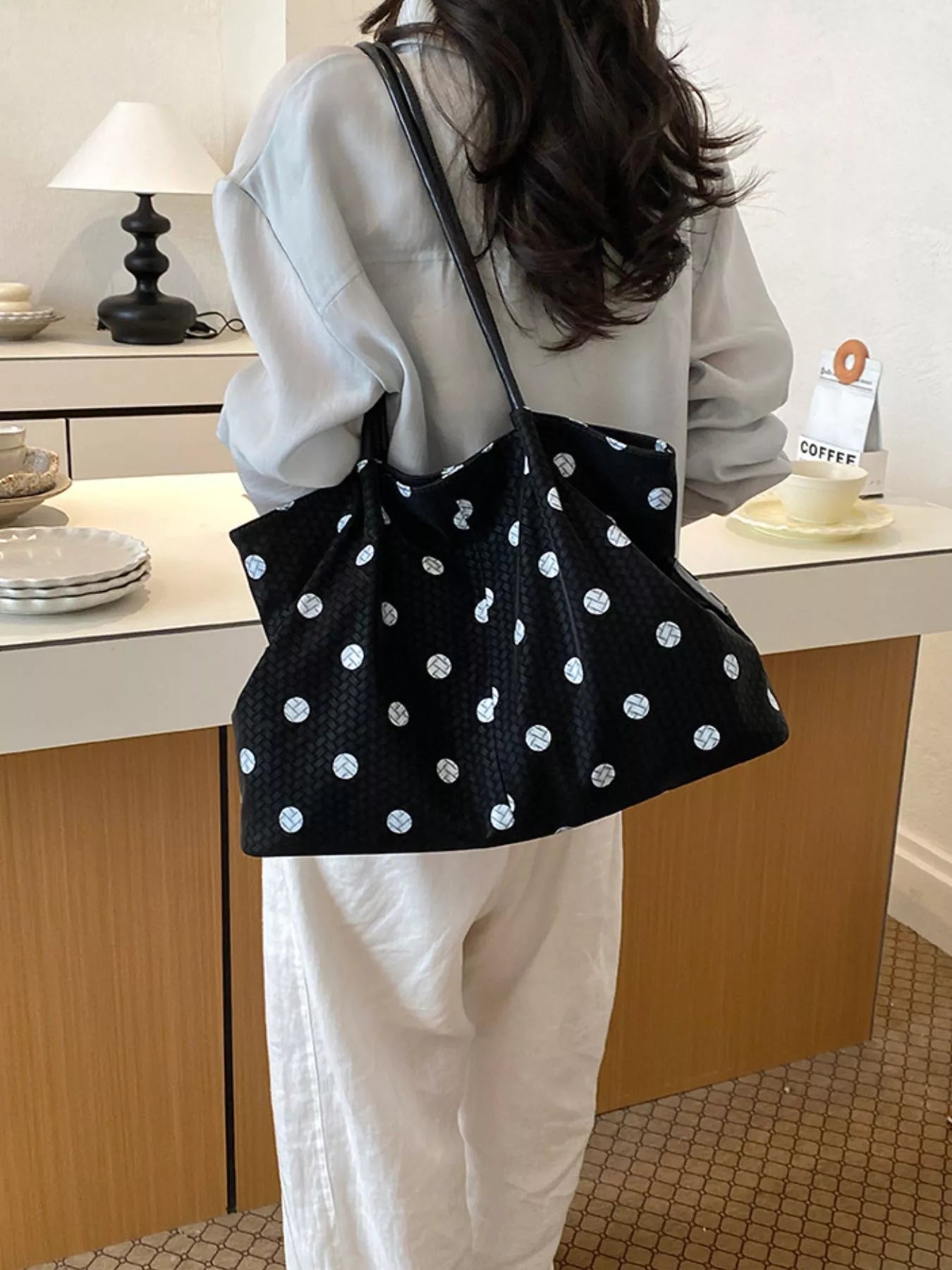 Polka Dot Shoulder Bag