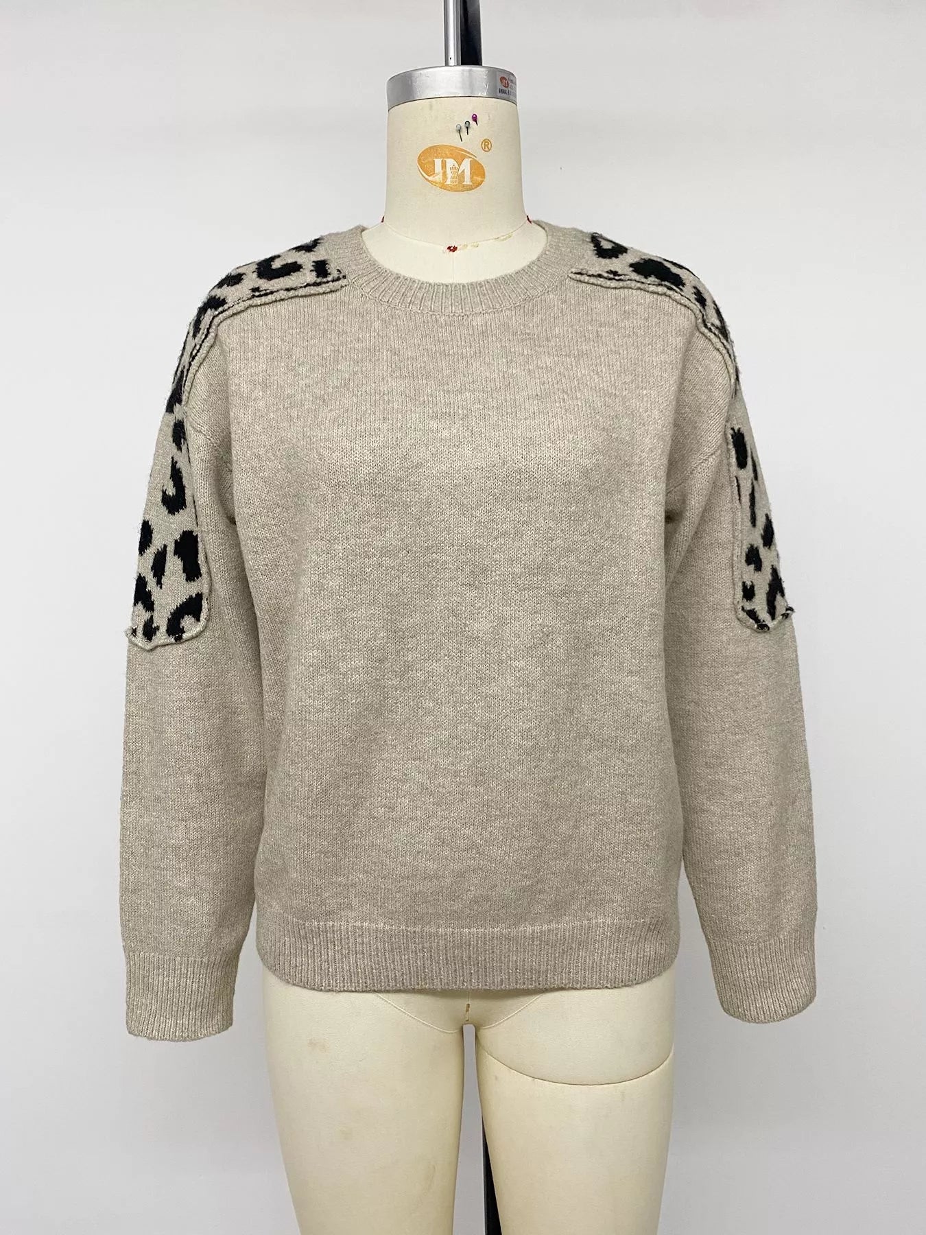 Leopard Round Neck Sweater