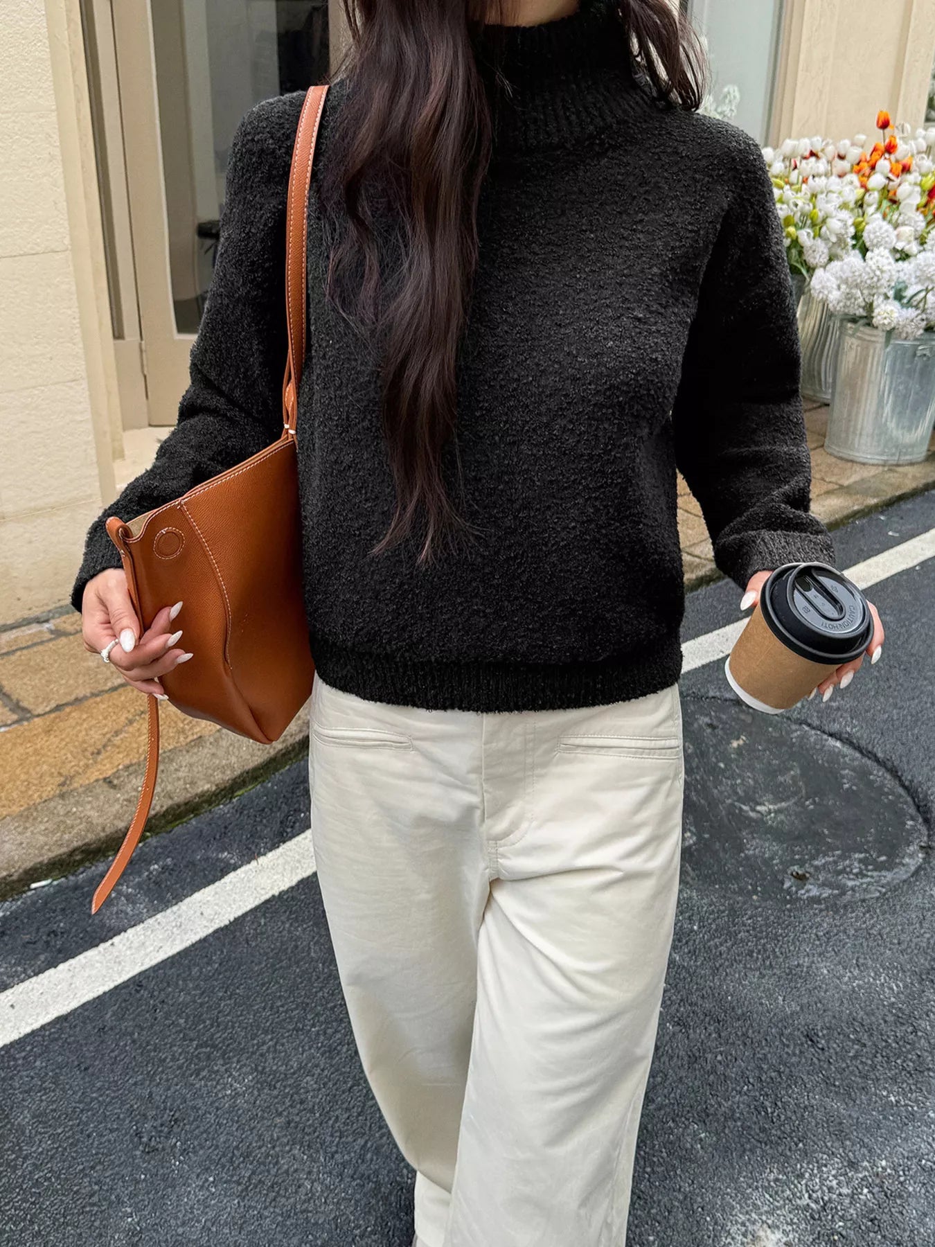 Turtleneck Long Sleeve Sweater