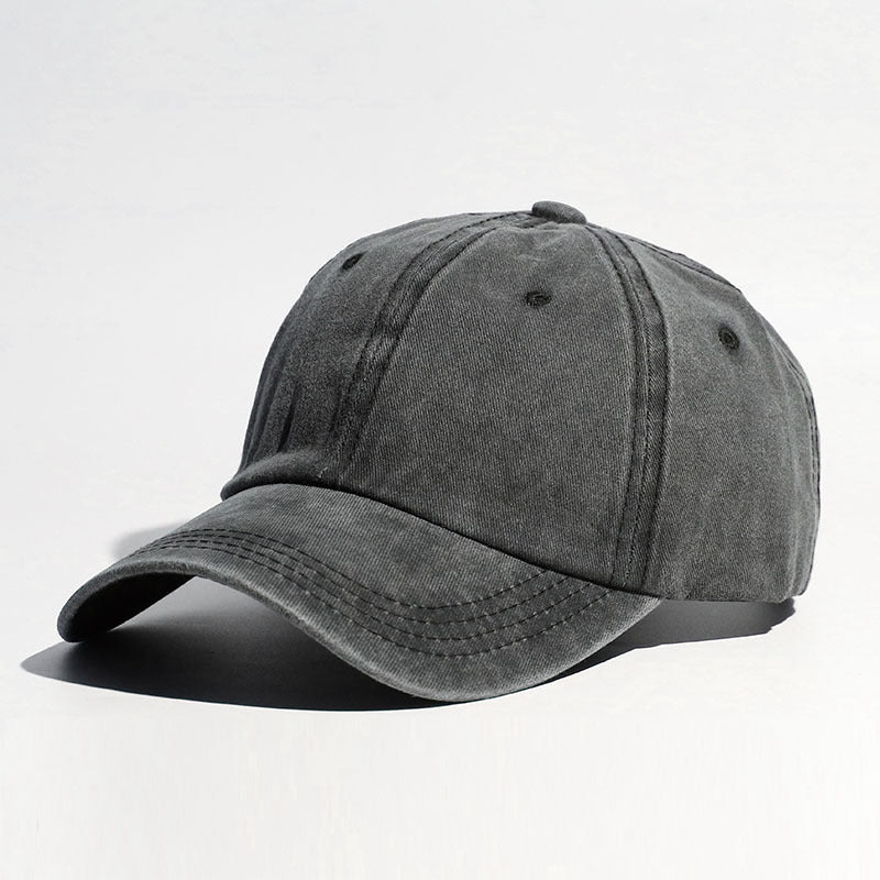Women's Washed Cotton Curved-Brim Sun Hat with Hair Extensions