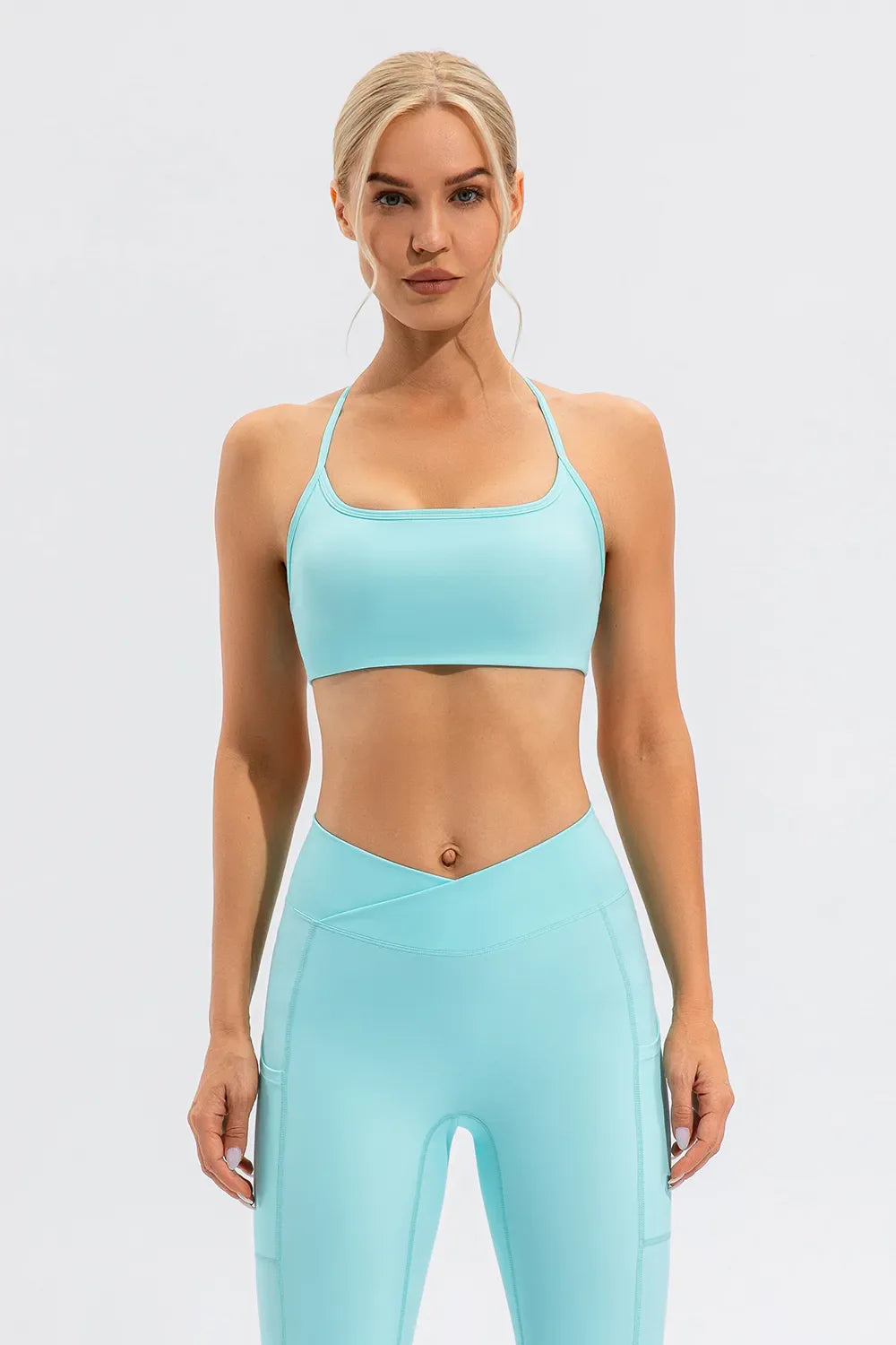 Crisscross Spaghetti Strap Active Cami