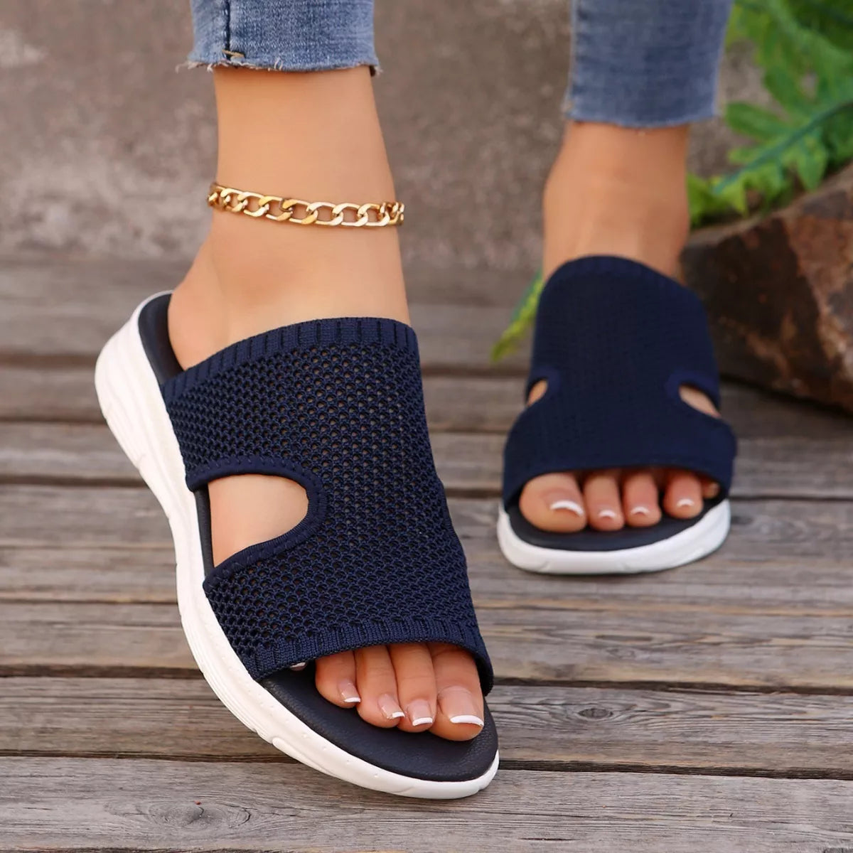 Breathable Mesh Open Toe Sandals