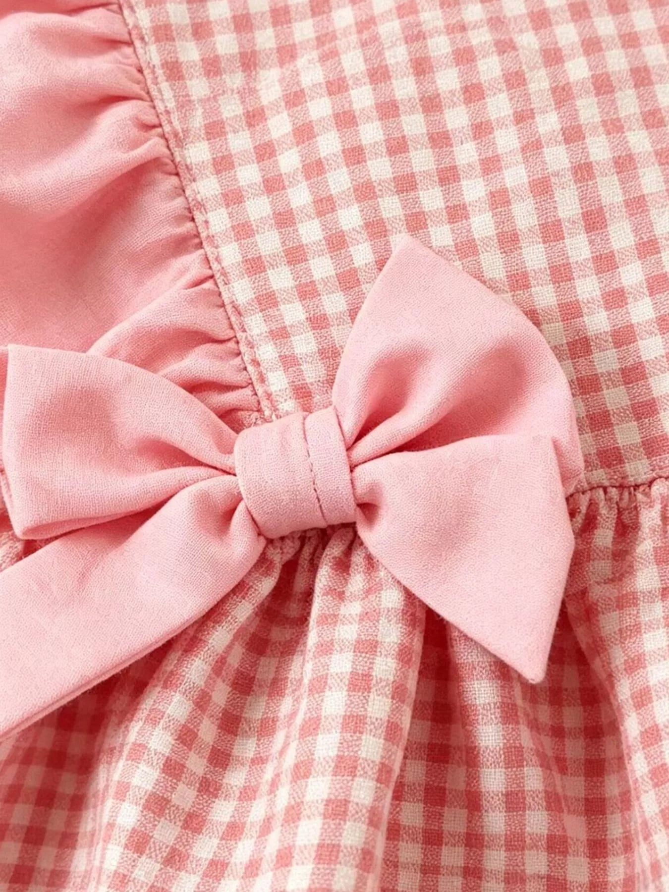 Children's Ruffled Plaid Top and Pants Set