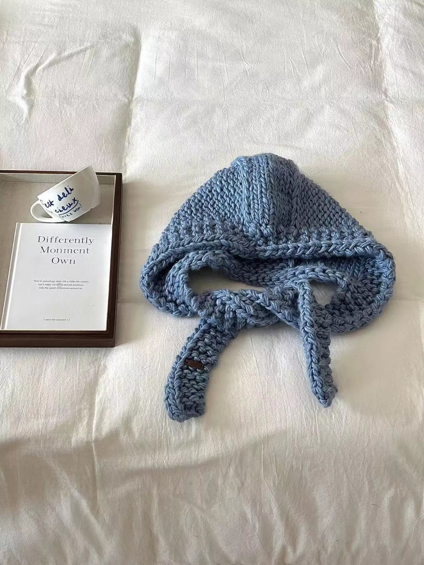 Knitted Earflap Beanie Hat