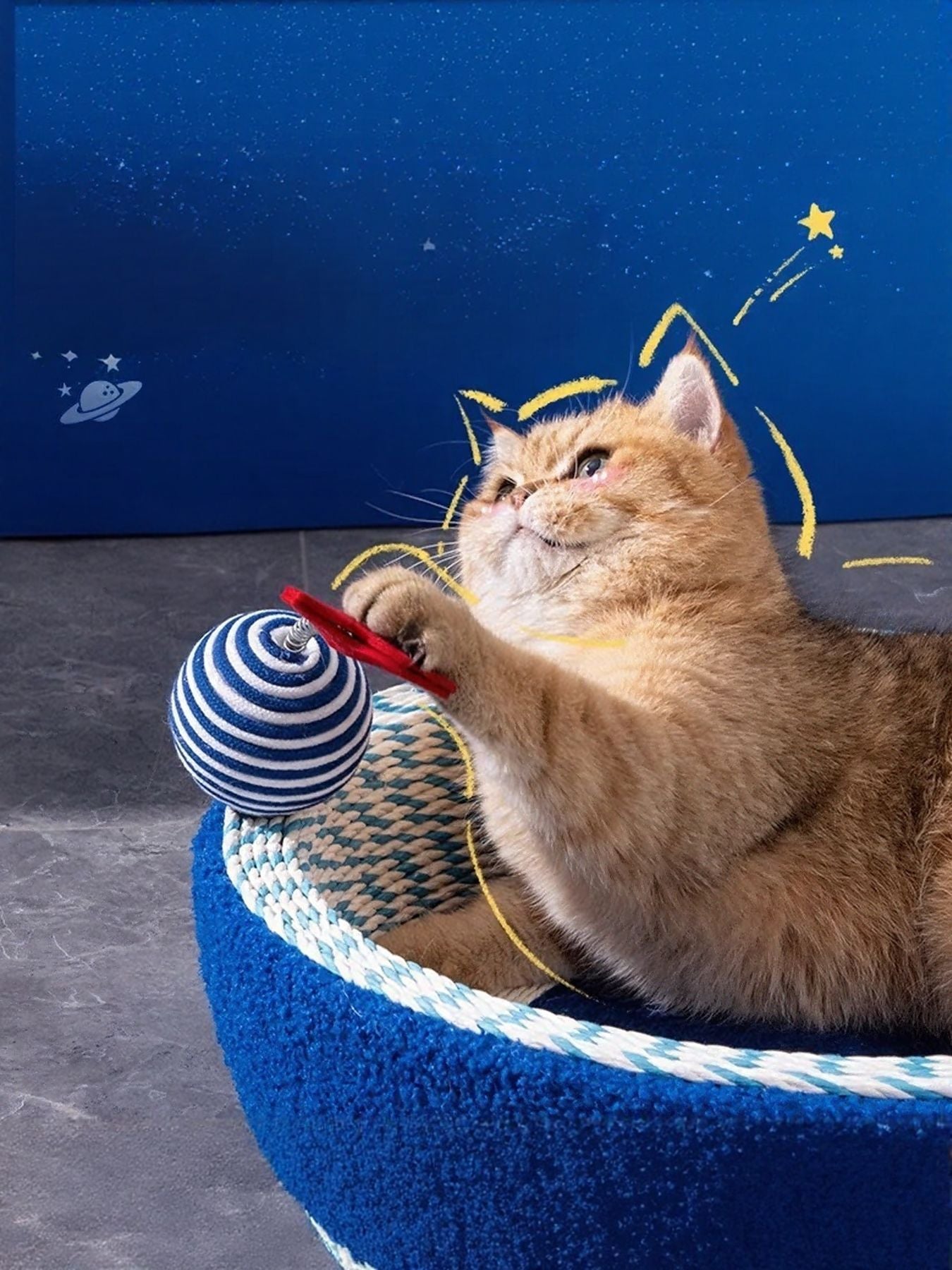 Round Cat Scratching Posts Pet Nest
