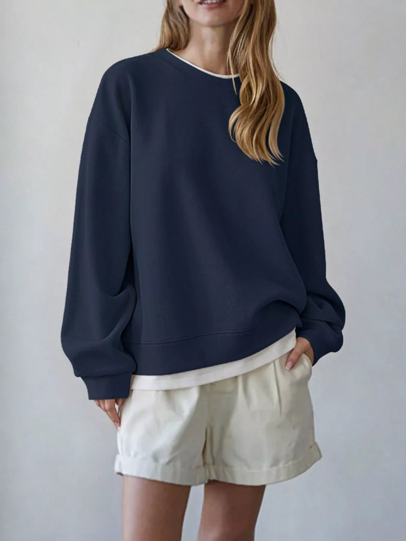 Oversized Crew Neck Sweatshirt
